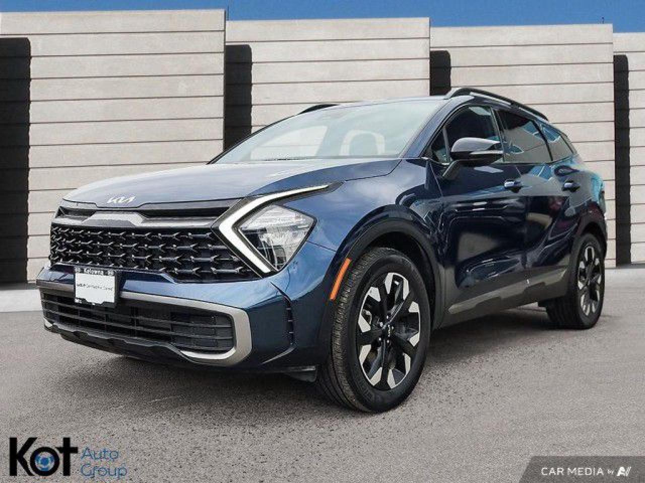 Used 2023 Kia Sportage X-Line ! Heated Leather, Navigation, Power Liftgate, Rearview Camera and Blind-Spot Detection ! for sale in Kelowna, BC