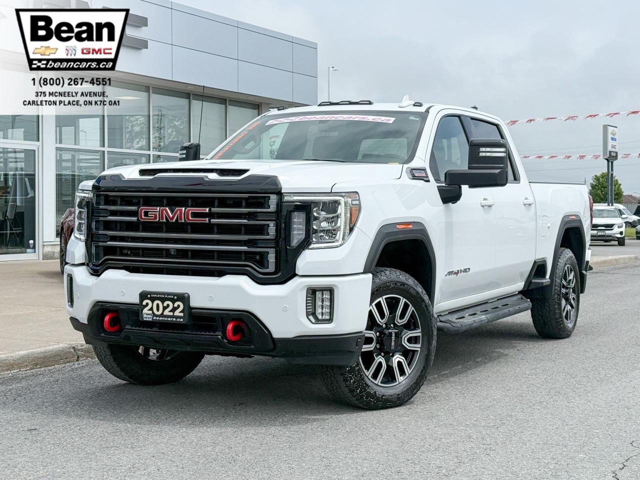 Used 2022 GMC Sierra 2500 HD AT4 6.6L DURAMAX WITH REMOTE START/ENTRY, HEATED SEATS, HEATED STEERING WHEEL, VENTILATED SEATS, WIRELESS CHARGING, BOSE SOUND SYSTEM for sale in Carleton Place, ON