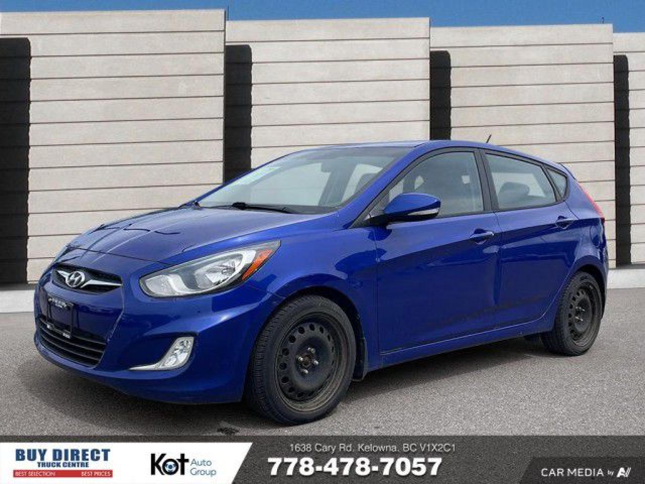 Used 2014 Hyundai Accent GLS MANUAL, KEYLESS ENTRY, HEATED FABRIC SEATS, SUNROOF, BLUETOOTH, AUTO WINDOWS!!! for sale in Kelowna, BC