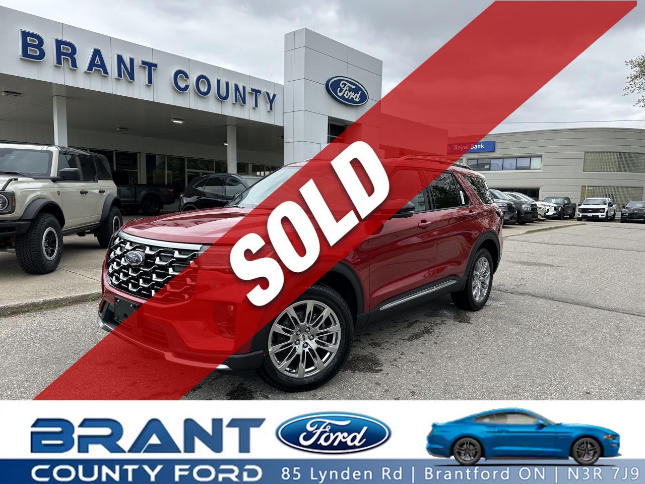 New 2025 Ford Explorer Platinum for sale in Brantford, ON