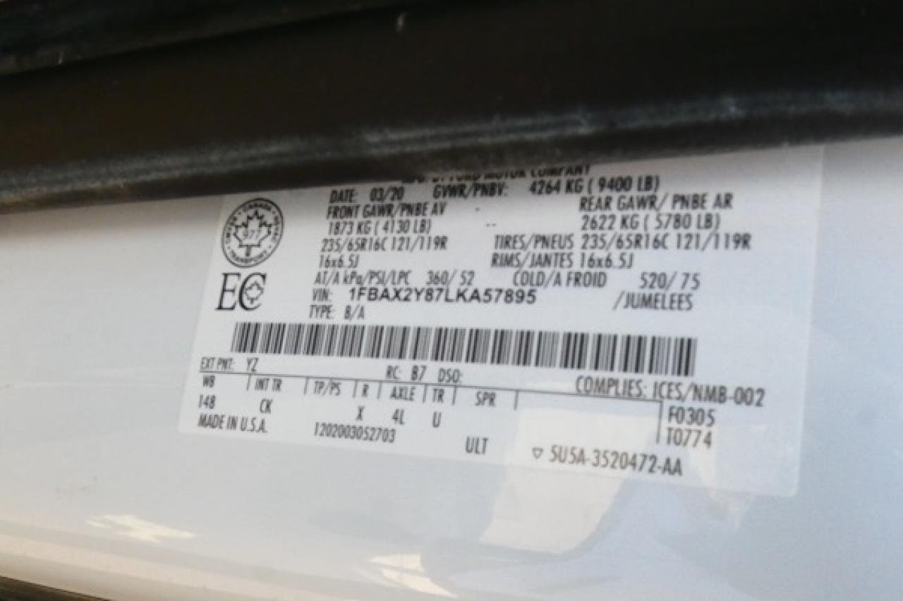 2020 Ford Transit 350 XLT Low Roof 15 pass. w/cloth seats, BUC - Photo #20