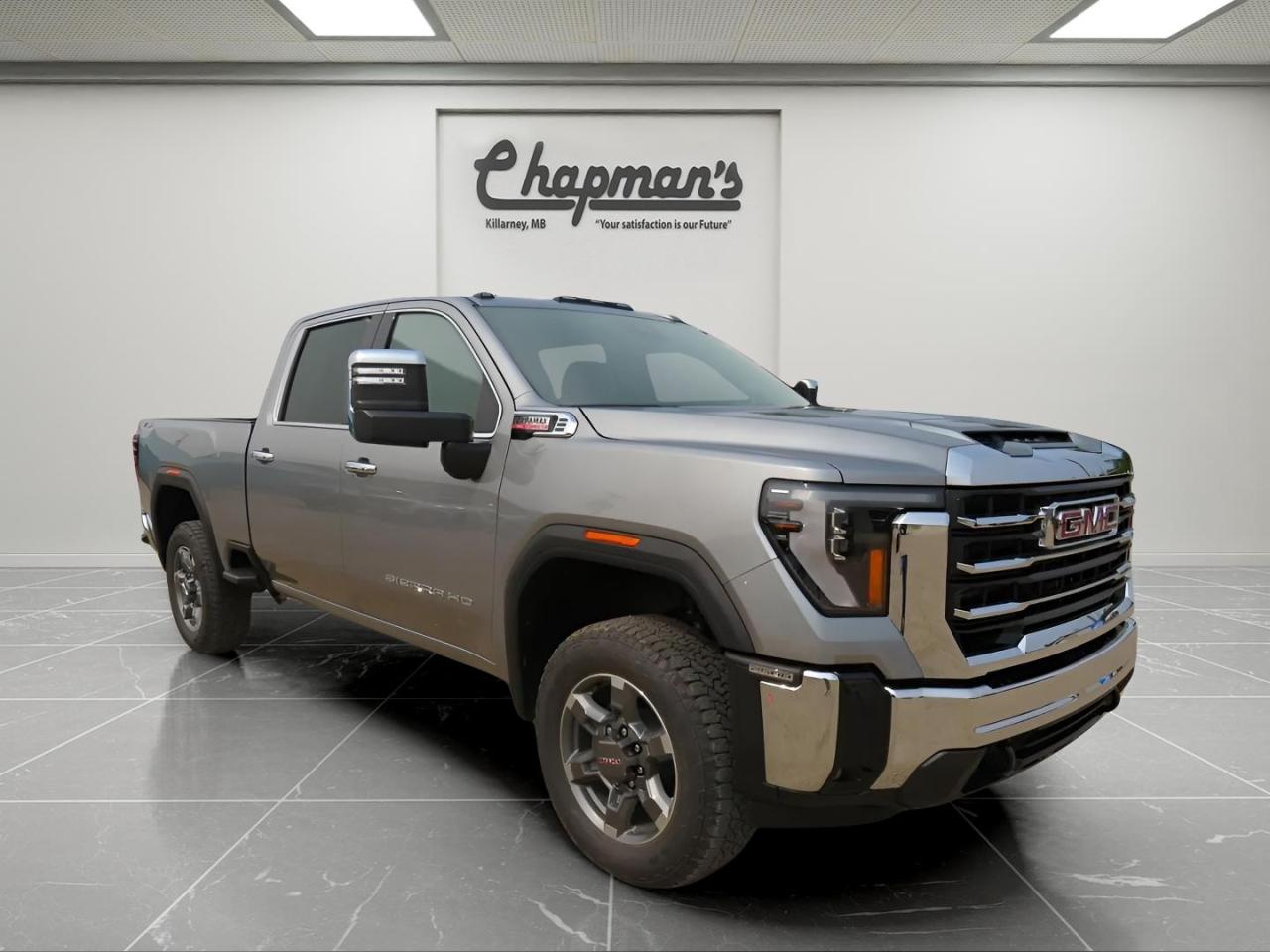 New 2025 GMC Sierra 2500 HD SLT Heated/Ventilated Front Seats, Heated Steering Wheel, GMC MultiPro Tailgate for sale in Killarney, MB
