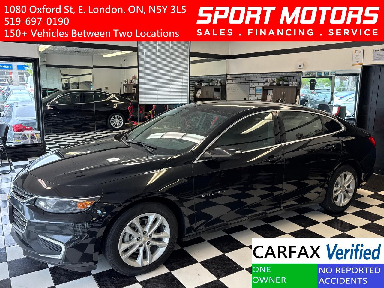 Used 2018 Chevrolet Malibu LT+New Brakes+Camera+Remote Start+CLEAN CARFAX for sale in London, ON