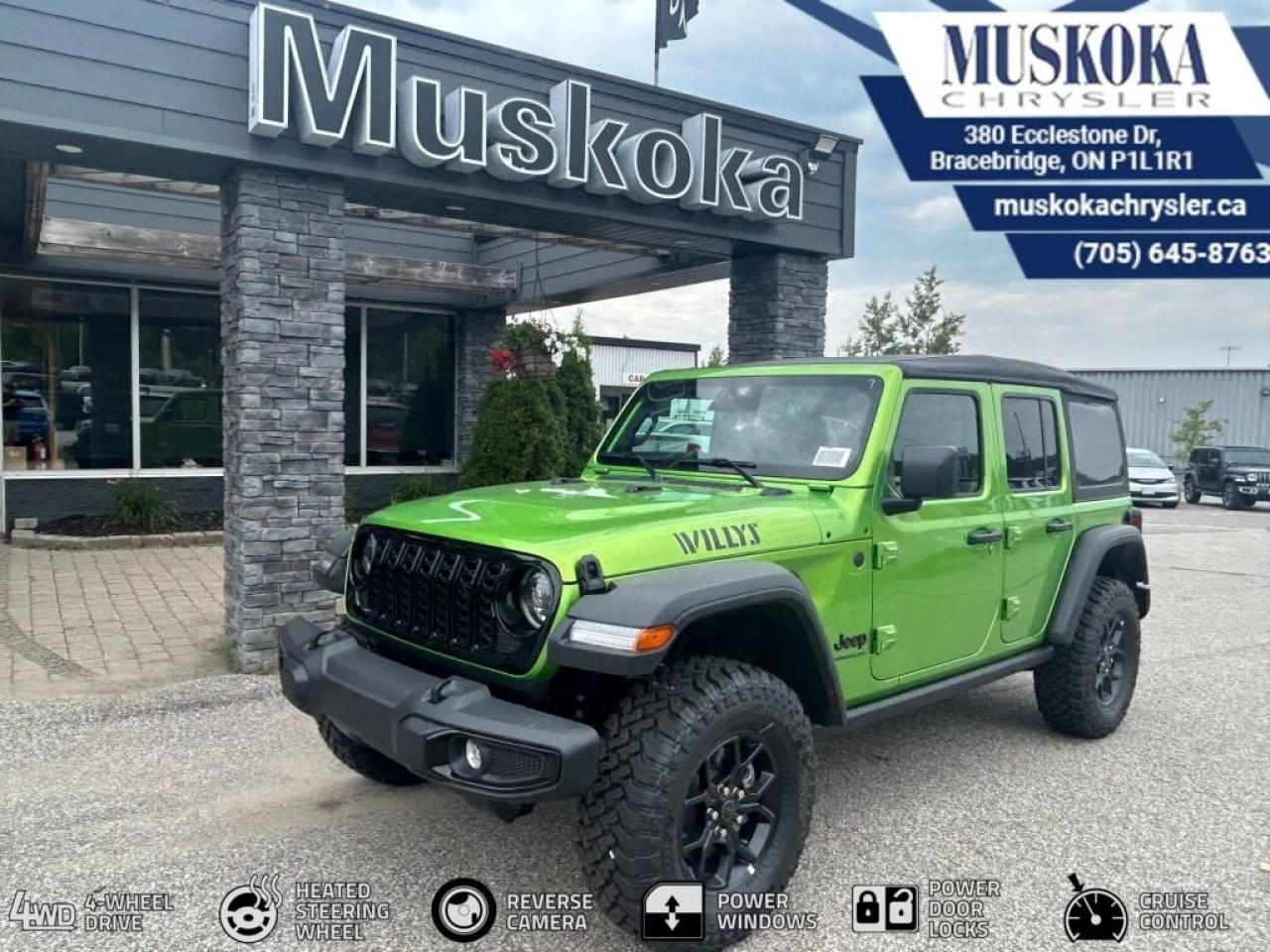 New 2025 Jeep Wrangler Willys for sale in Bracebridge, ON
