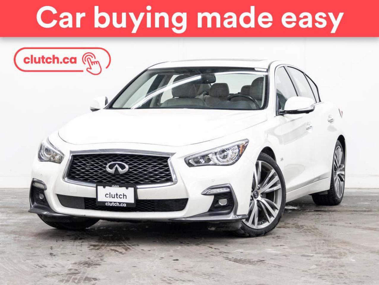 Used 2018 Infiniti Q50 3.0t Sport AWD w/ Nav, Power Moonroof, 360 Cam for sale in Toronto, ON