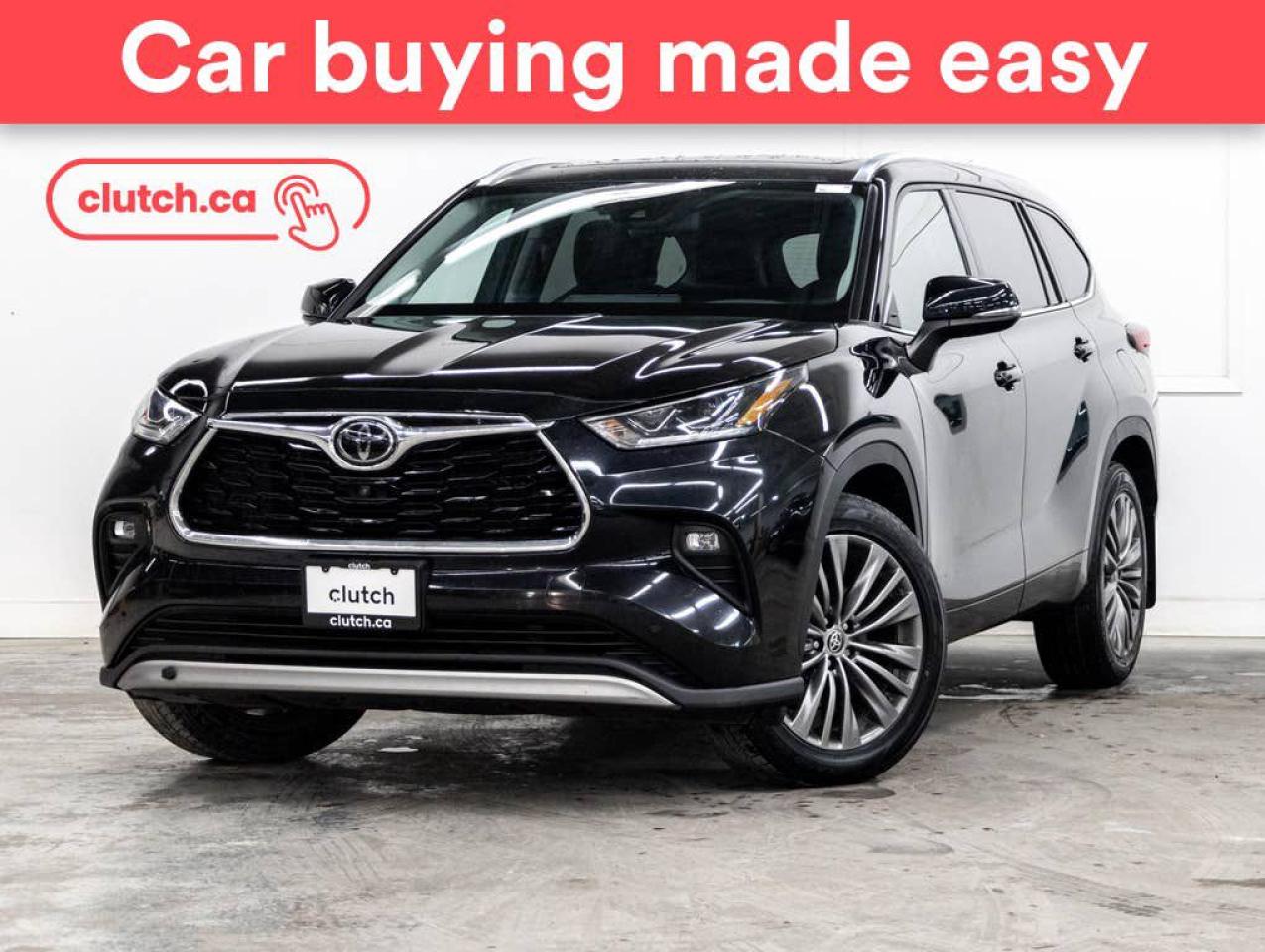 Used 2020 Toyota Highlander Platinum AWD w/ Apple CarPlay & Android Auto, Panoramic Moonroof, Nav for sale in Toronto, ON