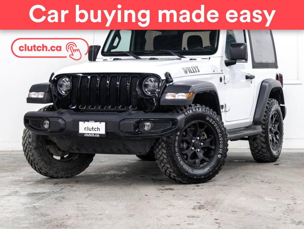 Used 2020 Jeep Wrangler Willys 4X4 4WD w/ Rearview Cam, Cruise Control, Climate Control for sale in Toronto, ON
