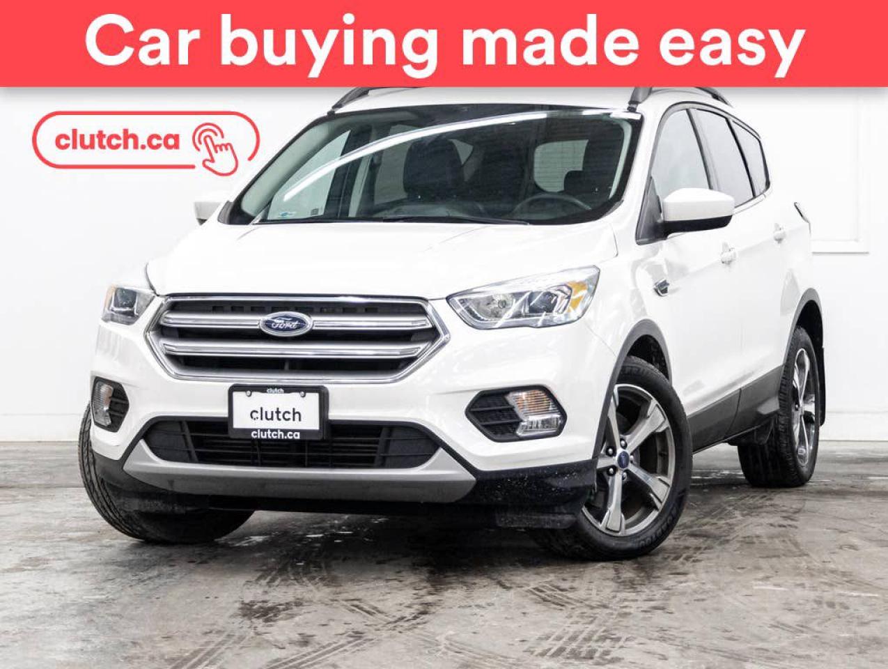 NO ACCIDENTS / CLEAN CARFAX / GPS Navigation, Cruise Control, 12V Outlet and more!<br> <br>Clutch is the largest online used car retailer in Canada, delivering a seamless, hassle-free car-buying experience to drivers everywhere. Shop hundreds of used cars online, get the right one delivered to your door, and enjoy peace of mind with our optional 10-Day Money-Back Guarantee. How sweet is that? To learn more, visit clutch.ca.<br> <br>The top features for this 2017 Ford Escape include:<br> <br>Touchscreen Display<br>GPS Navigation<br>Cruise Control<br>12V Outlet<br>Bluetooth Music<br>USB Input<br>Rear View Camera<br>Rear Parking Sensors<br>Power Driver Seat<br>Power Passenger Seat<br>Climate Control<br>Auto Stop/Start<br>Power Tailgate/Hatch<br>Dual Zone Front Climate Control<br>Front Heated Seats<br>Apple CarPlay<br>Android Auto<br> <br>Seamless home delivery - Delivery to your door in a matter of days. Available on select packages.<br> <br>Try it out for 10 days - If you do not like it, we will take it back. Available on select packages. <br> <br>Quality assured - All cars go through our rigorous 210-point inspection and reconditioning process.<br> <br>Peace of mind - Optional 3-month Standard Warranty, with additional warranty options available.<br> <br>Haggle-free - No haggling or hard sells.<br> <br>100% Transparency - Full inspection reports on every car, including high-res photography and a free Carfax report.<br> <br>Listed price is for cash purchase only and does not include taxes, Shipping Fees (if applicable), Delivery Fees (if applicable), government licensing fees. 10-day Money Back Guarantee, 3-month Standard Warranty, and home delivery are available with select packages.<br> <br>Previous Provincial Registrations:<br>Ontario<br> <br>Stock # 53421