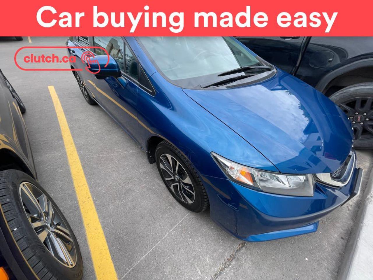 Used 2015 Honda Civic EX w/ Heated Front Seats, Rearview Camera, Cruise Control for sale in Toronto, ON