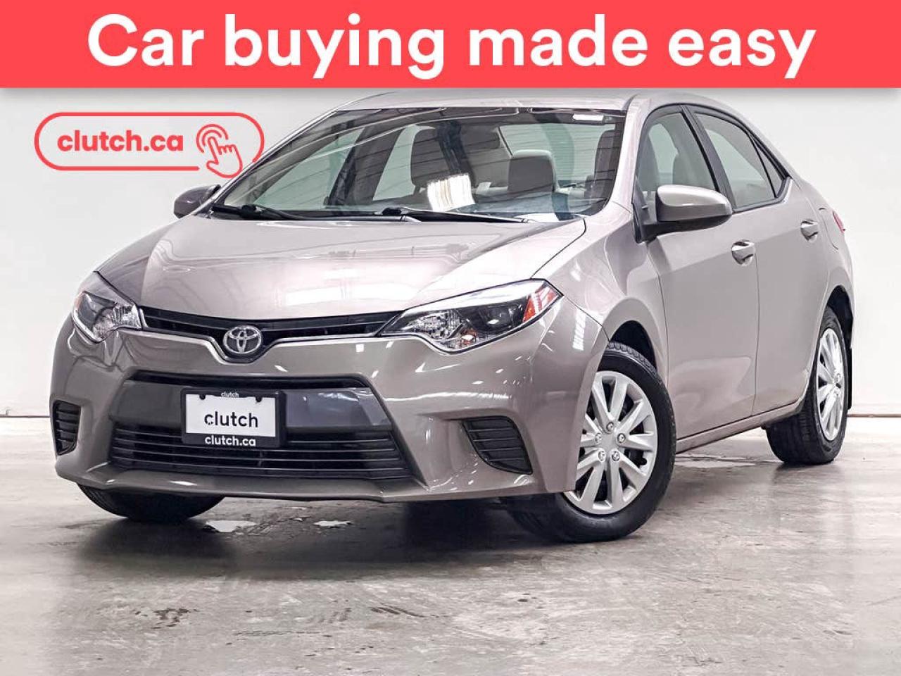 Used 2015 Toyota Corolla LE w/ Heated Front Seats, Rearview Camera, Cruise Control for sale in Toronto, ON