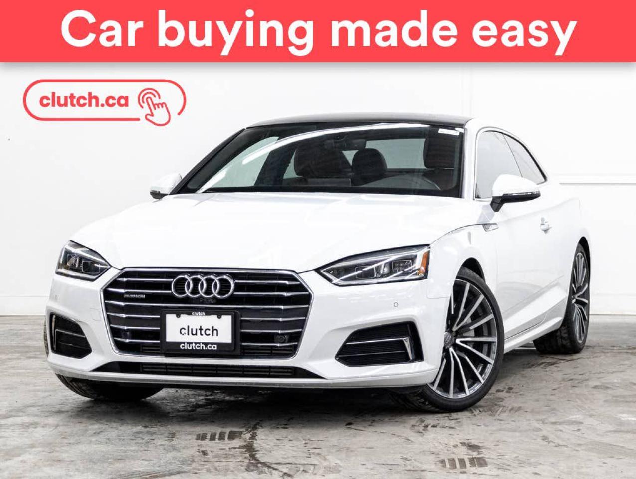 Used 2019 Audi A5 Technik AWD w/ Apple CarPlay & Android Auto, Nav, Power Moonroof for sale in Toronto, ON