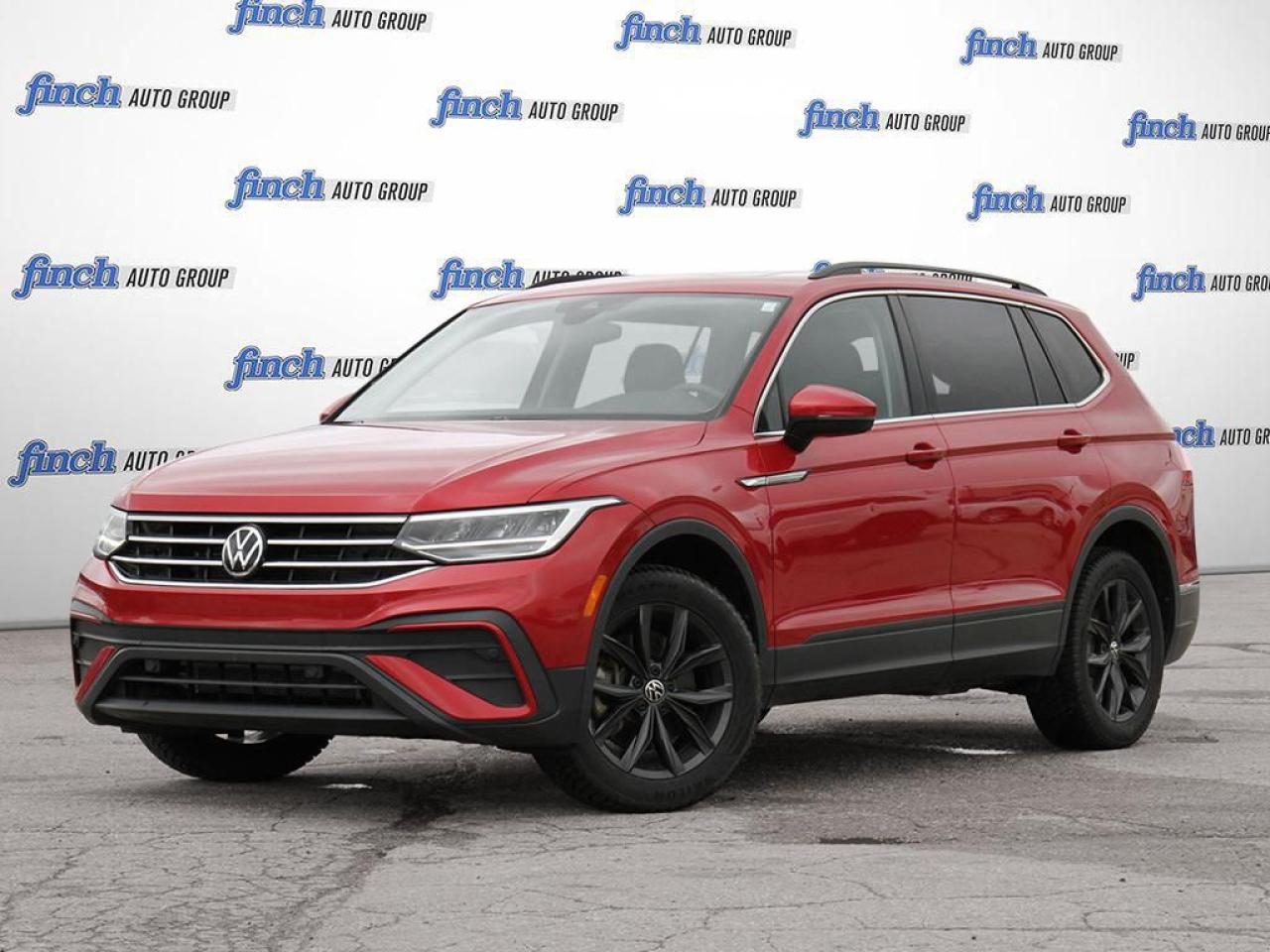 ?? 2024 Volkswagen Tiguan Comfortline 4MOTION  Feature Summary
Exterior Colour: Red
Interior: Black Leatherette Upholstery
Drivetrain: 4MOTION All-Wheel Drive
Engine: 2.0L Turbocharged I-4
Transmission: 8-Speed Automatic
Seating: 5-Passenger Configuration

?? Performance & Capability
2.0L TSI Turbocharged Engine (184 hp / 221 lb-ft torque)

8-Speed Automatic Transmission with Tiptronic®

4MOTION® All-Wheel Drive for year-round traction and control

Drive Mode Selection (Eco, Normal, Sport, Custom)

Engine Start/Stop System for improved fuel efficiency

??? Safety & Driver Assistance
Front Assist  Autonomous Emergency Braking with Pedestrian Monitoring

Side Assist (Blind Spot Monitor)

Rear Traffic Alert

Park Distance Control (Front and Rear Sensors)

Rear View Camera

Adaptive Cruise Control with Stop & Go

Lane Assist (Lane Keeping System)

Hill Hold Control & Hill Descent Control

Automatic Post-Collision Braking System

Tire Pressure Monitoring System

??? Interior & Comfort
Heated Front Seats

Power Drivers Seat with Lumbar Support

Dual-Zone Automatic Climate Control

Leatherette Seating Surfaces

Leather-Wrapped Steering Wheel

Rear Seat Pass-Through with Folding Centre Armrest

2nd Row Sliding and Reclining Seats (40/20/40 Split-Fold)

Ambient Interior Lighting

Auto-Dimming Rearview Mirror

?? Technology & Infotainment
8 Touchscreen Infotainment System

Wireless Apple CarPlay® & Android Auto

Wireless Device Charging

Bluetooth® Connectivity

Voice Control

Volkswagen Digital Cockpit (Fully Digital Instrument Cluster)

6-Speaker Audio System

USB-C Charging Ports (Front & Rear)

Remote Start

Keyless Access with Push-Button Start

?? Exterior Features
18 Frankfurt Alloy Wheels

LED Headlights with Adaptive Front Lighting System

LED Tail Lights

Rain-Sensing Windshield Wipers

Power Heated Side Mirrors with Integrated Turn Signals

Chrome Window Trim

Roof Rails

Previous Daily Rental