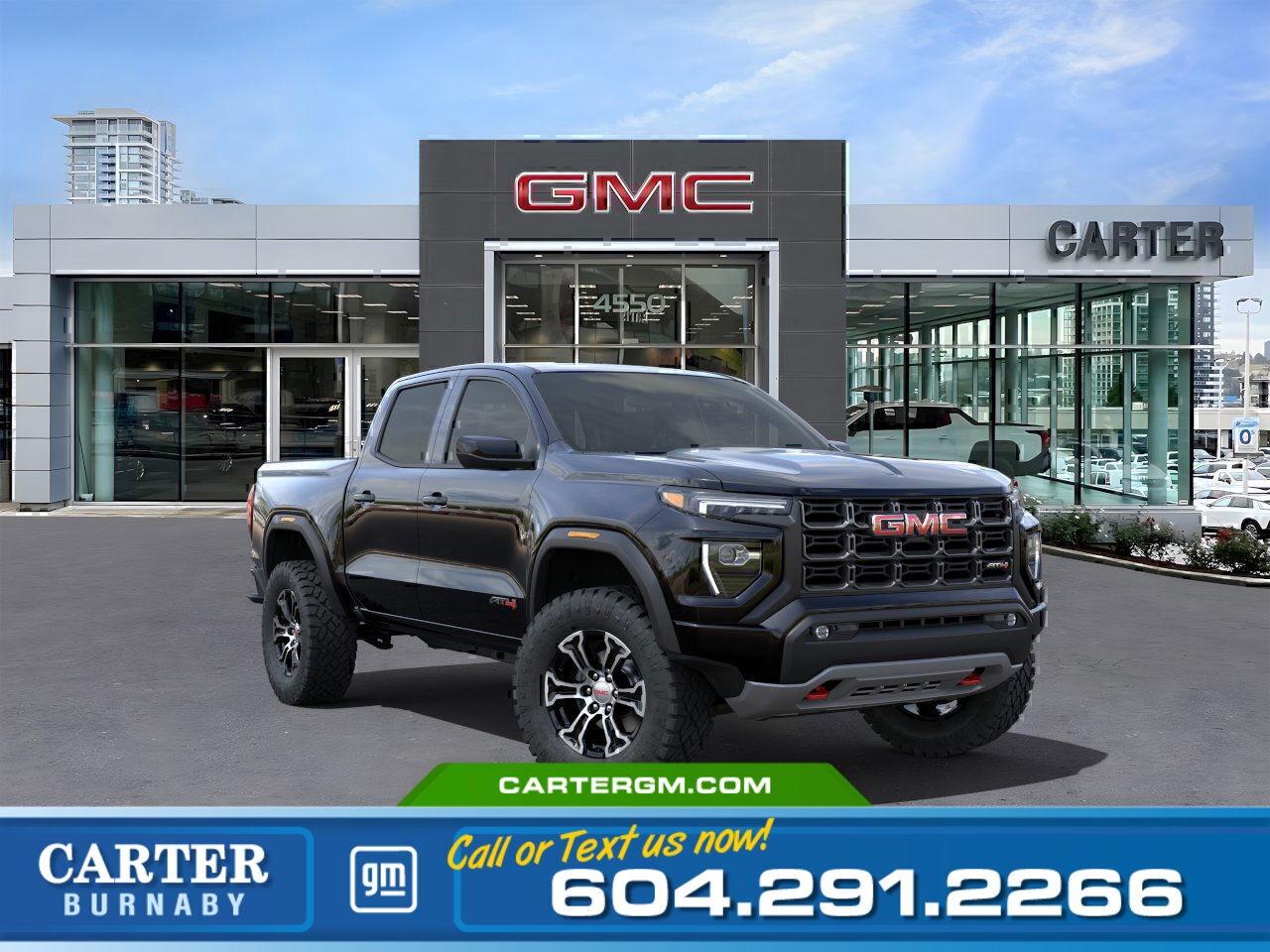 New 2025 GMC Canyon AT4 4WD | 2.7L TURBOMAX ENGINE/TRAILERING SYSTEM for sale in Burnaby, BC