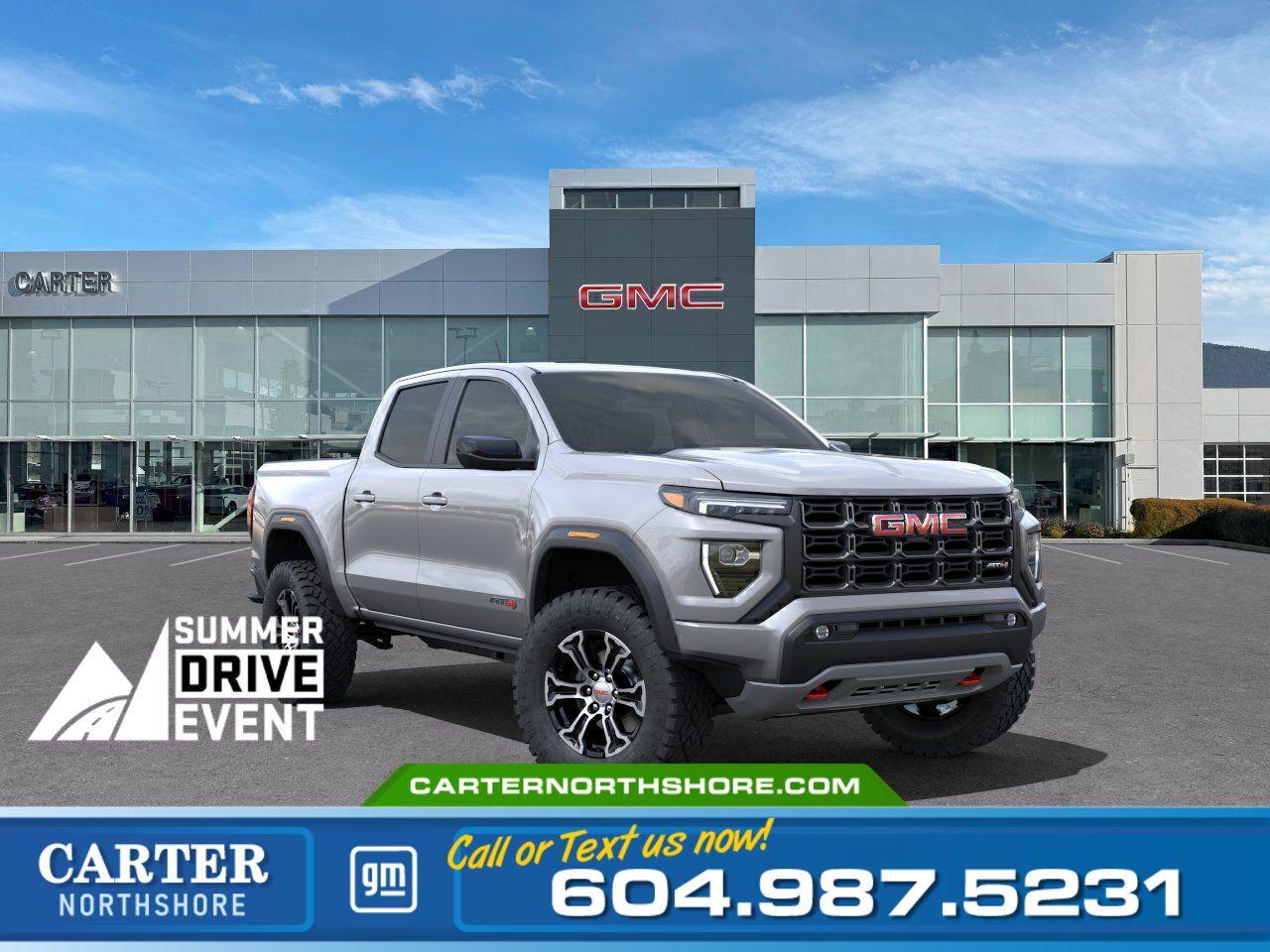 New 2025 GMC Canyon AT4 4WD | Alum Wheels/Vented Seats/Lift Sus for sale in North Vancouver, BC