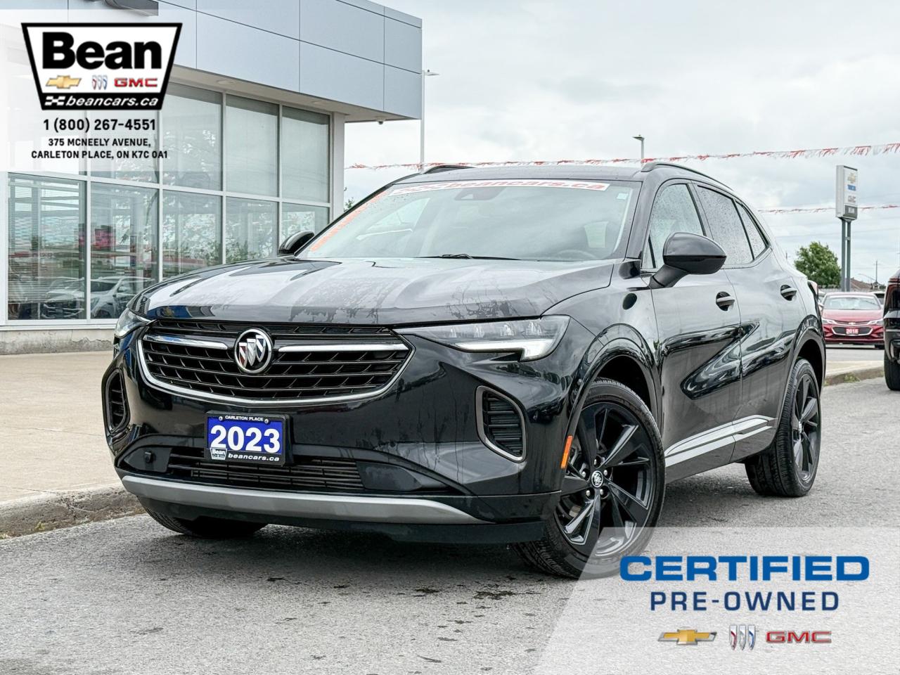 Used 2023 Buick Envision Preferred 2.0L 4 CYL WITH REMOTE START/ENTRY, HEATED SEATS, HEATED STEERING WHEEL, POWER LIFTGATE, HD REAR VISION CAMERA, SPORT TOURING PACKAGE, APPLE CARPLAY AND ANDROID AUTO for sale in Carleton Place, ON