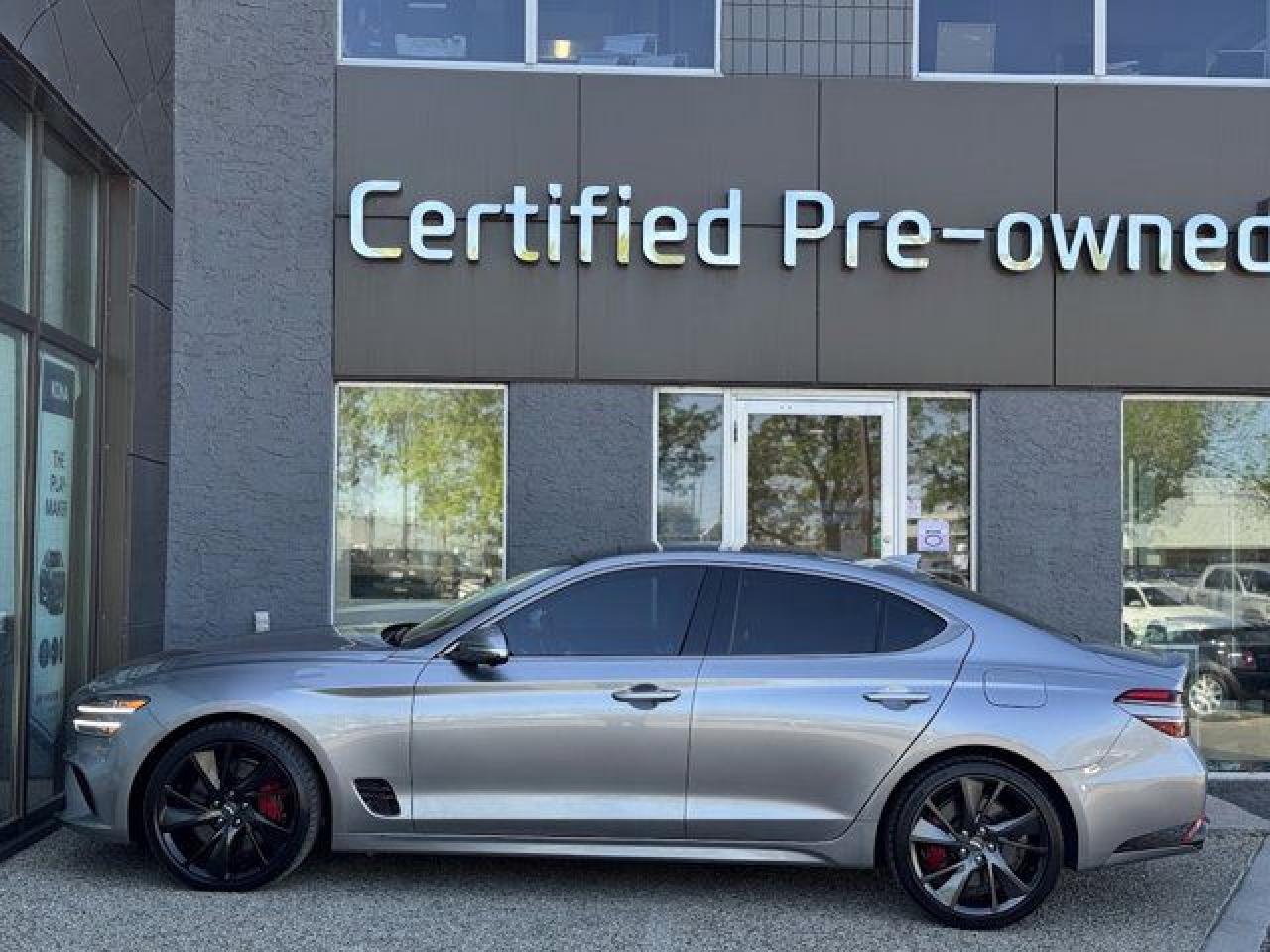 Used 2022 Genesis G70 SPORT w/ TWIN-TURBOCHARGED / QUILTED LEATHER / AWD for sale in Calgary, AB