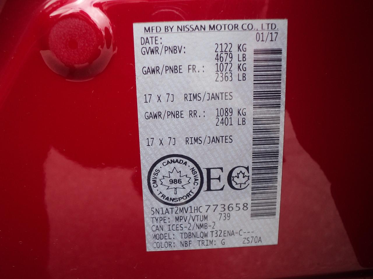 2017 Nissan Rogue SV AWD SUV 2.5L4cylRemoteStartHeatedSeatsBackUpCam - Photo #31