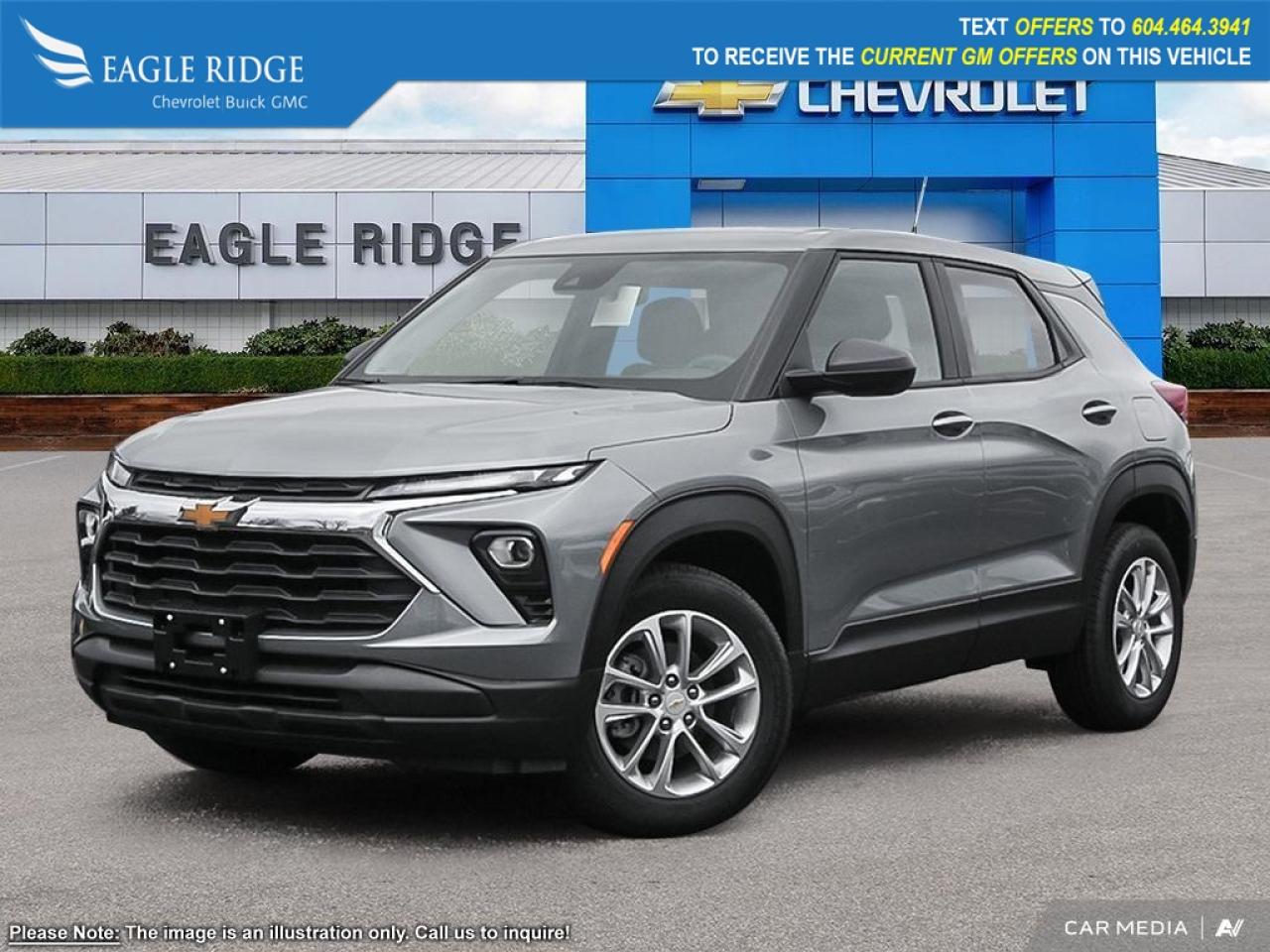 New 2025 Chevrolet TrailBlazer LS Power steering, Power windows, Rear side impact airbag, Remote keyless entry, Steering wheel mounted audio controls, Trip computer, Wireless Apple CarPlay/Android Auto for sale in Coquitlam, BC