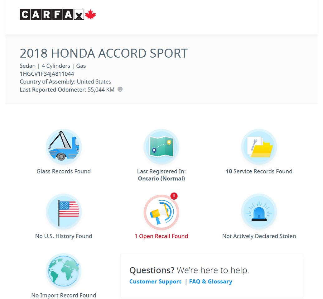 2018 Honda Accord Sport+New Tires+Brakes+Roof+LKA+ACCIDENT FREE Photo