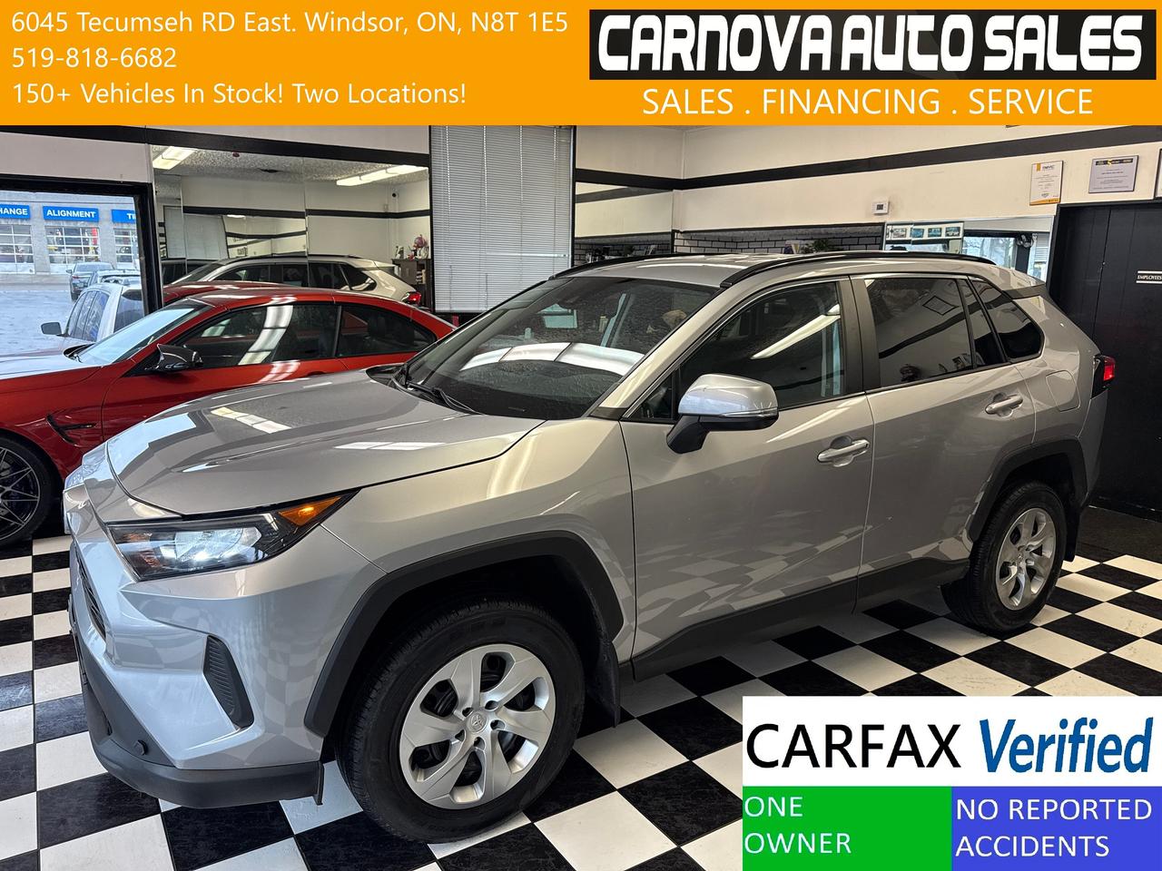 2021 Toyota RAV4 LE+Adaptive Cruise+LaneKeep+ApplePlay+CLEAN CARFAX Photo0