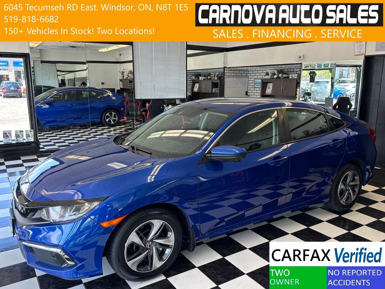 Used 2019 Honda Civic LX+New Tires+Adaptive Cruise+CLEAN CARFAX for sale in Windsor, ON