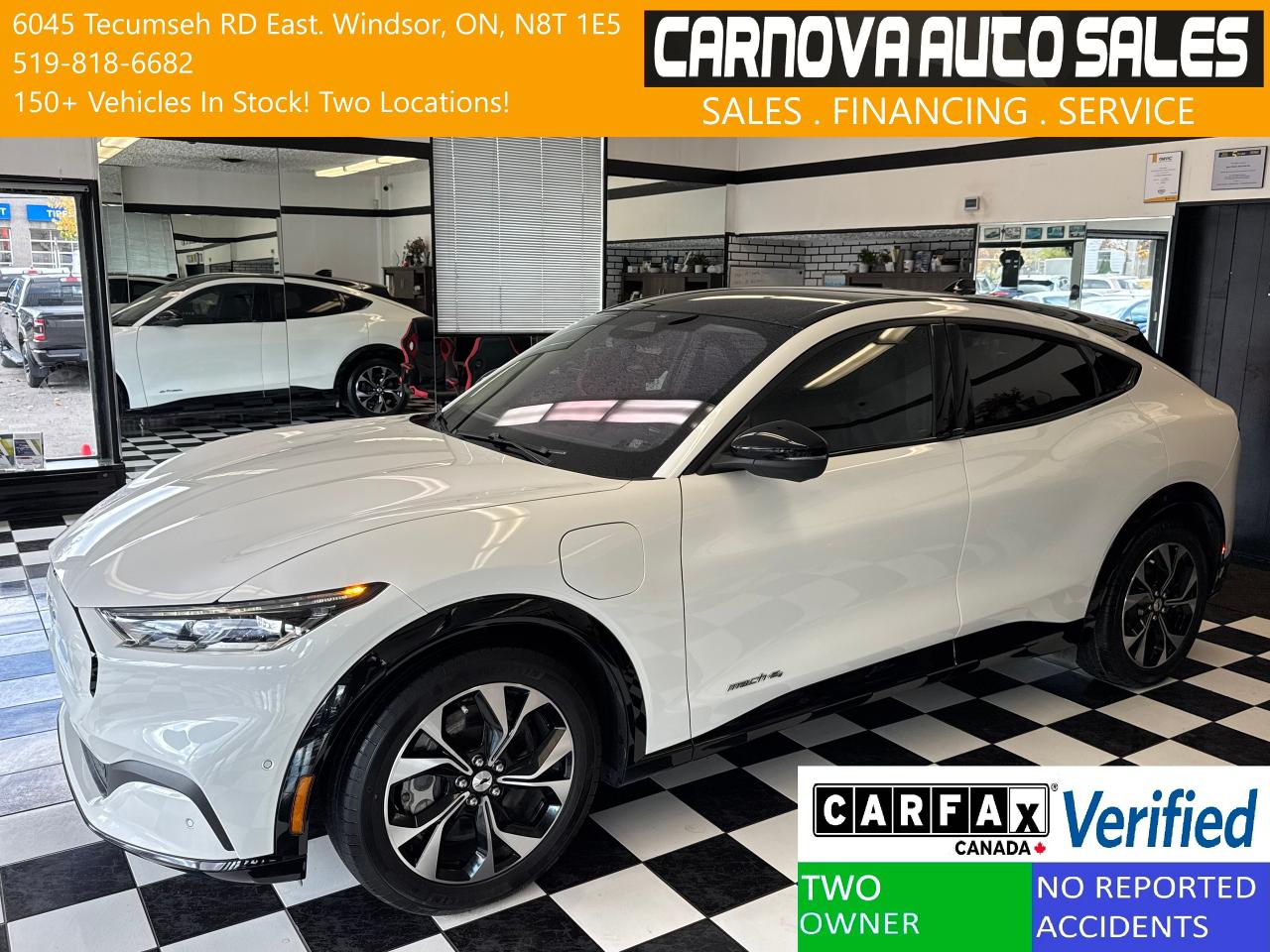 Used 2021 Ford Mustang Mach-E Premium AWD+BlueCruise+360 Camera+CLEAN CARFAX for sale in Windsor, ON
