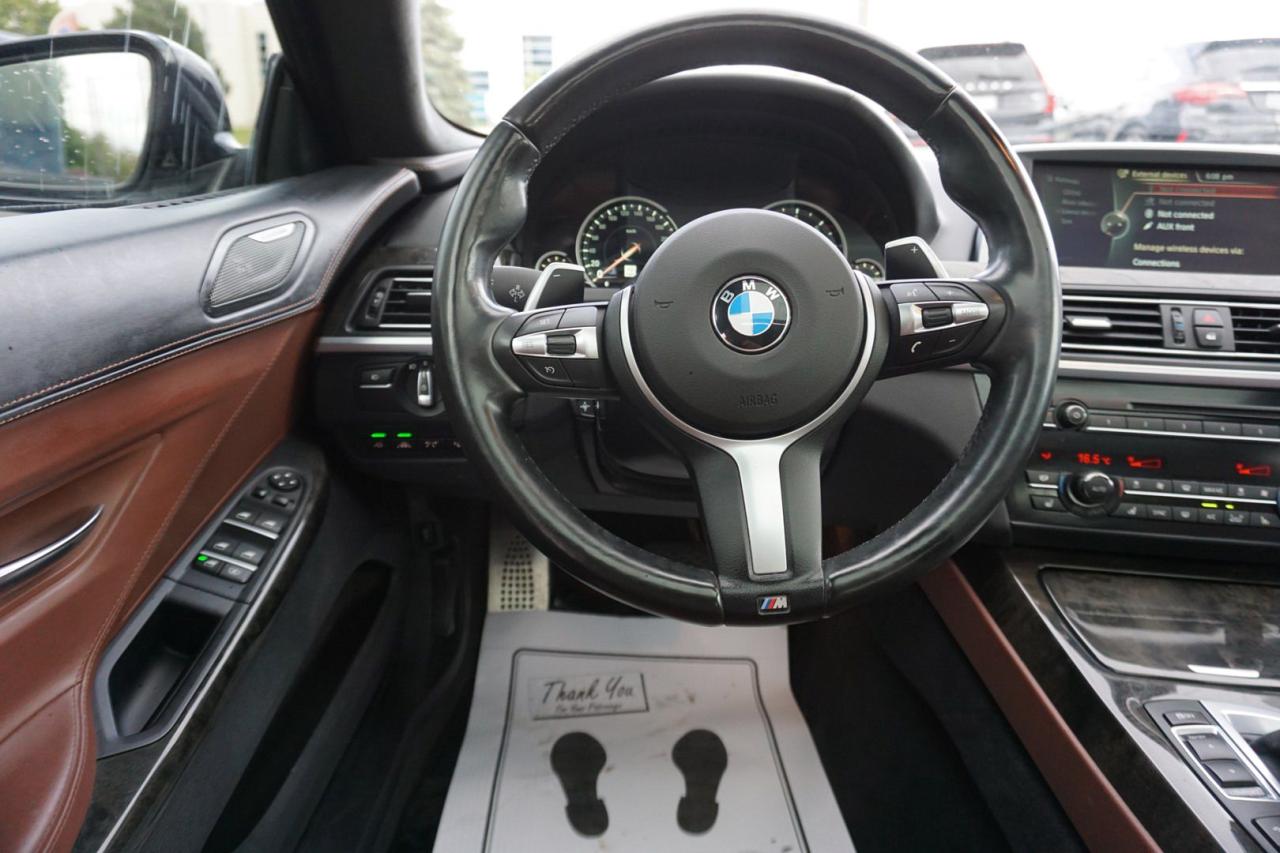 2015 BMW 6 Series Gran Coupe 640i AWD CERTIFIED M-PKG *2nd SET WINTER* NAVI CAMERA BLUETOOTH HEATED 4 LEATHER SUNROOF SUNROOF CRUISE ALLOYS - Photo #17