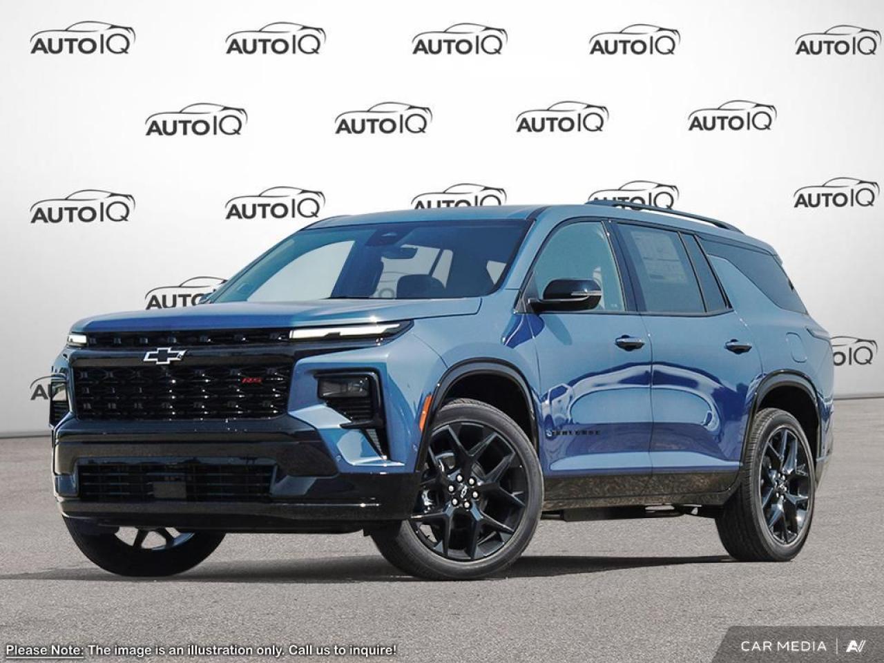 New 2025 Chevrolet Traverse Preferred Equipment Group 2RS|LAKESHORE BLUE METALLIC|ENG, 2.5L TURBO DOHC SIDI|, 8-SPD|FLOOR LINER PKG:|ALL-WEATHER FLOOR LINERS, 1ST AND 2ND ROWS (DLR INSTALLED)|ALL WEATHER FLOOR LINER 3RD ROW (DEA for sale in Tillsonburg, ON