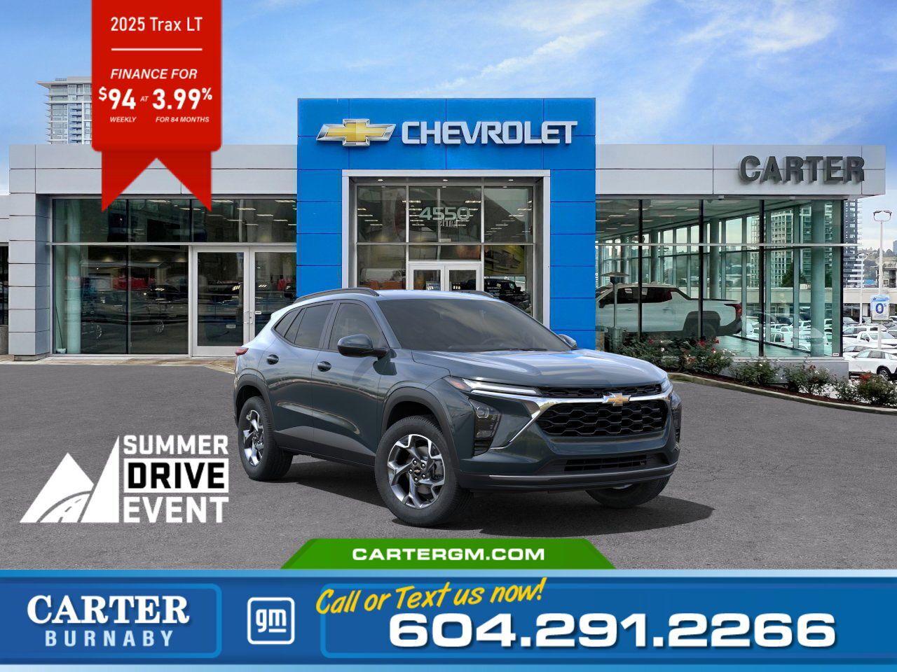 New 2025 Chevrolet Trax LT | From $94 per week! for sale in Burnaby, BC