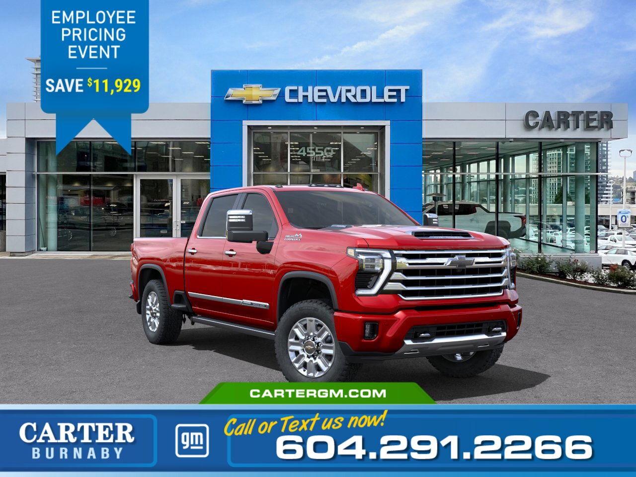 New 2025 Chevrolet Silverado 3500HD HIGH COUNTRY 4WD | SAVE $11,929/SUSPENSION PACKAGE for sale in Burnaby, BC