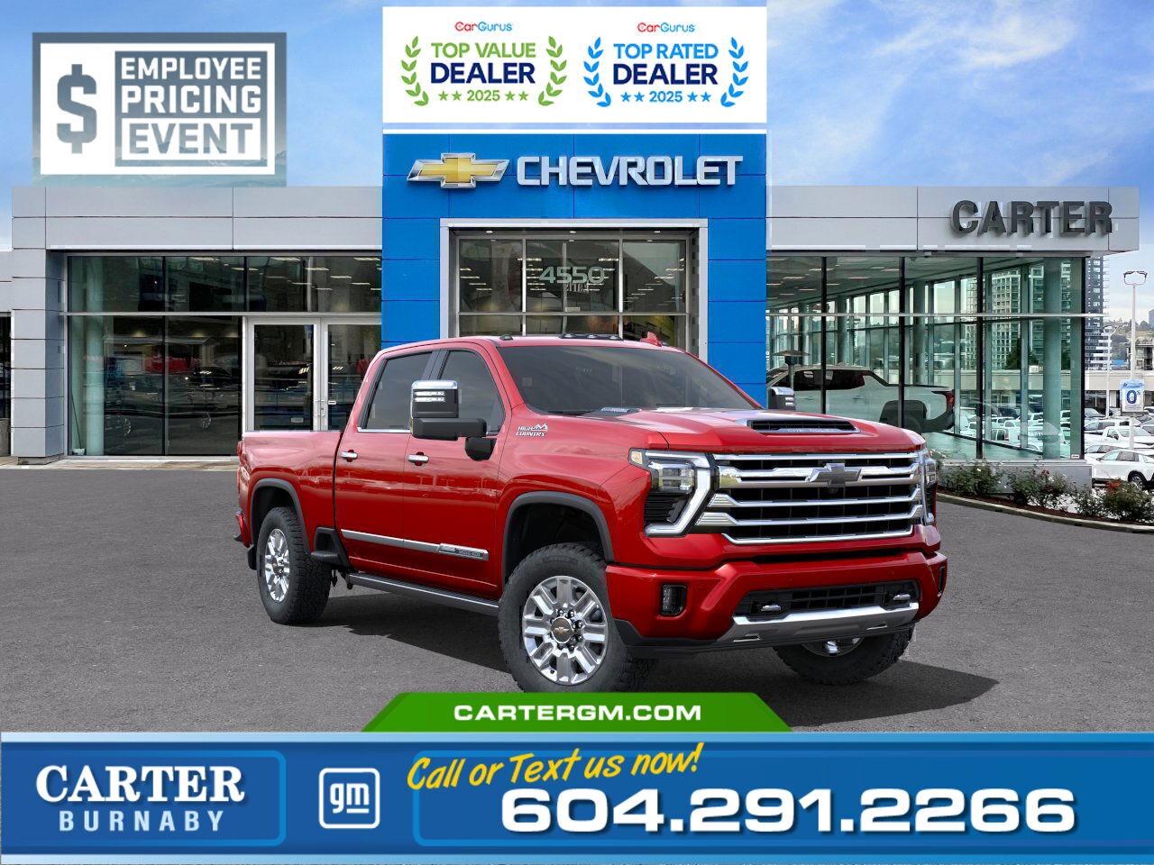New 2025 Chevrolet Silverado 3500HD HIGH COUNTRY 4WD | SAVE $11,929/SUSPENSION PKG for sale in Burnaby, BC