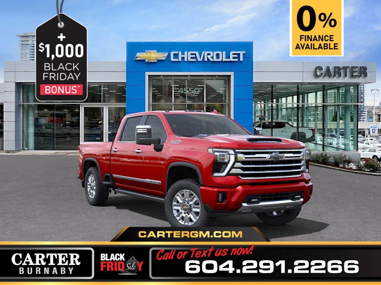 New 2025 Chevrolet Silverado 3500HD HIGH COUNTRY 4WD | 6.6L ENG/PWR SEATS/BED VIEW CAM for sale in Burnaby, BC