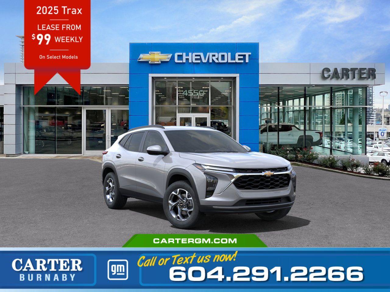 New 2025 Chevrolet Trax LT | Lease from $99 per week! for sale in Burnaby, BC