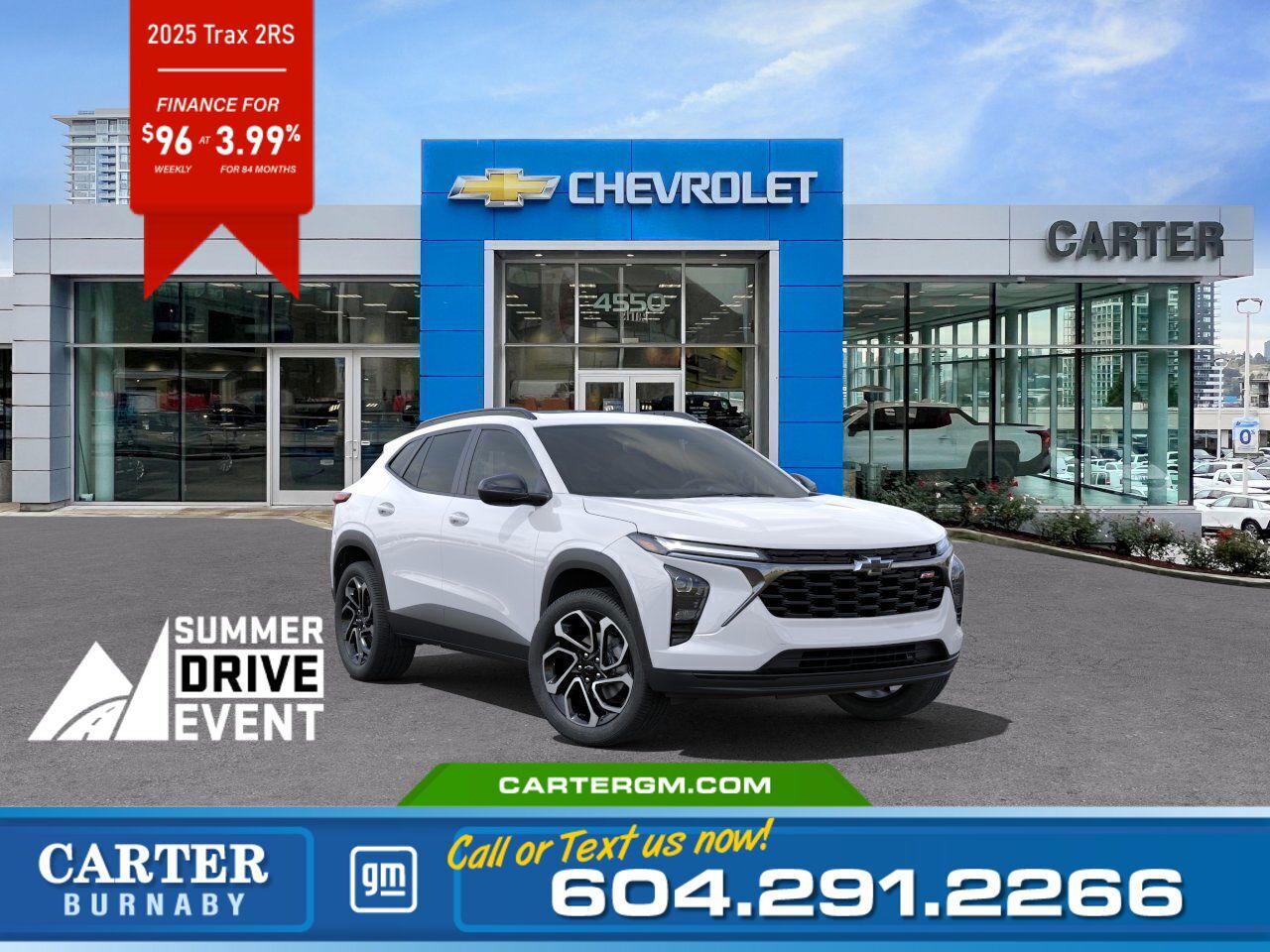 New 2025 Chevrolet Trax 2RS | $From $96 per week! for sale in Burnaby, BC