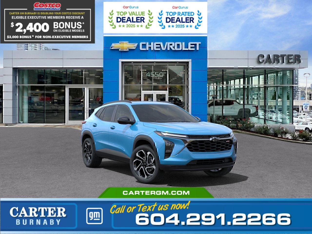 New 2025 Chevrolet Trax 2RS | Double Costco Bonus: Up to $2,400! for sale in Burnaby, BC