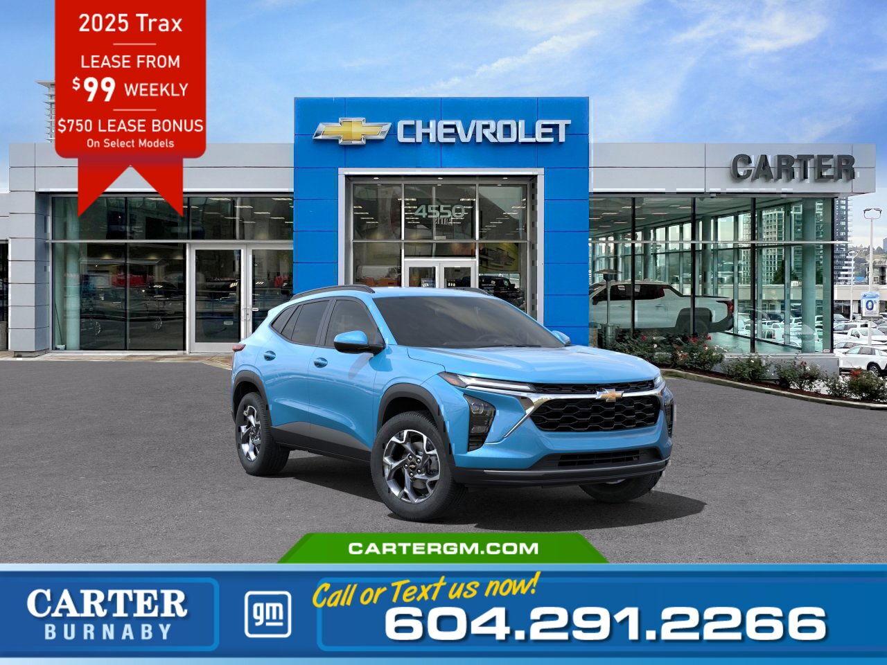 New 2025 Chevrolet Trax LT | Lease from $99 per week! $750 Lease Bonus! for sale in Burnaby, BC