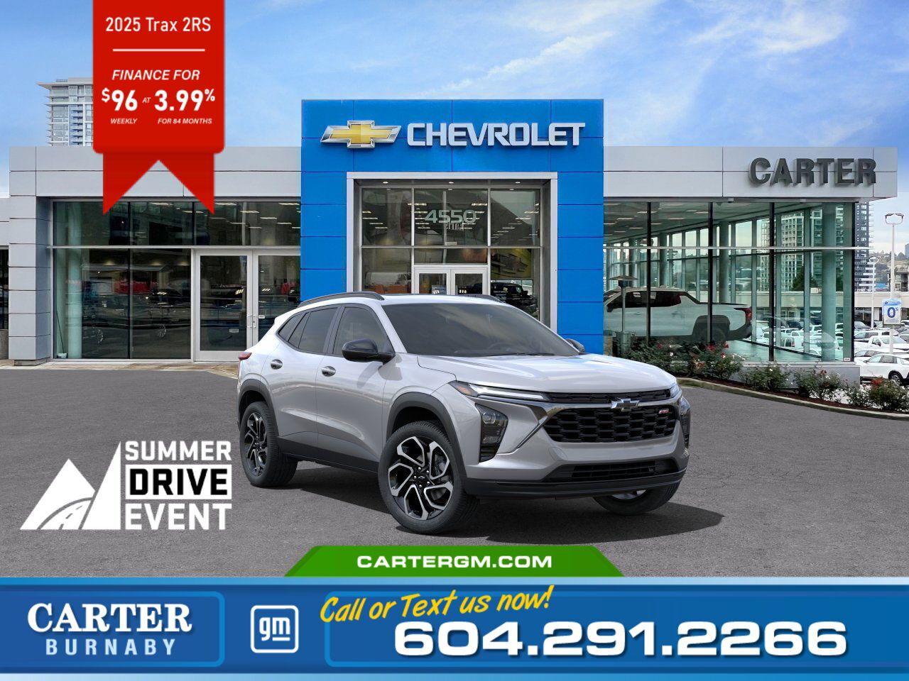 New 2025 Chevrolet Trax 2RS | From $96 per week! for sale in Burnaby, BC