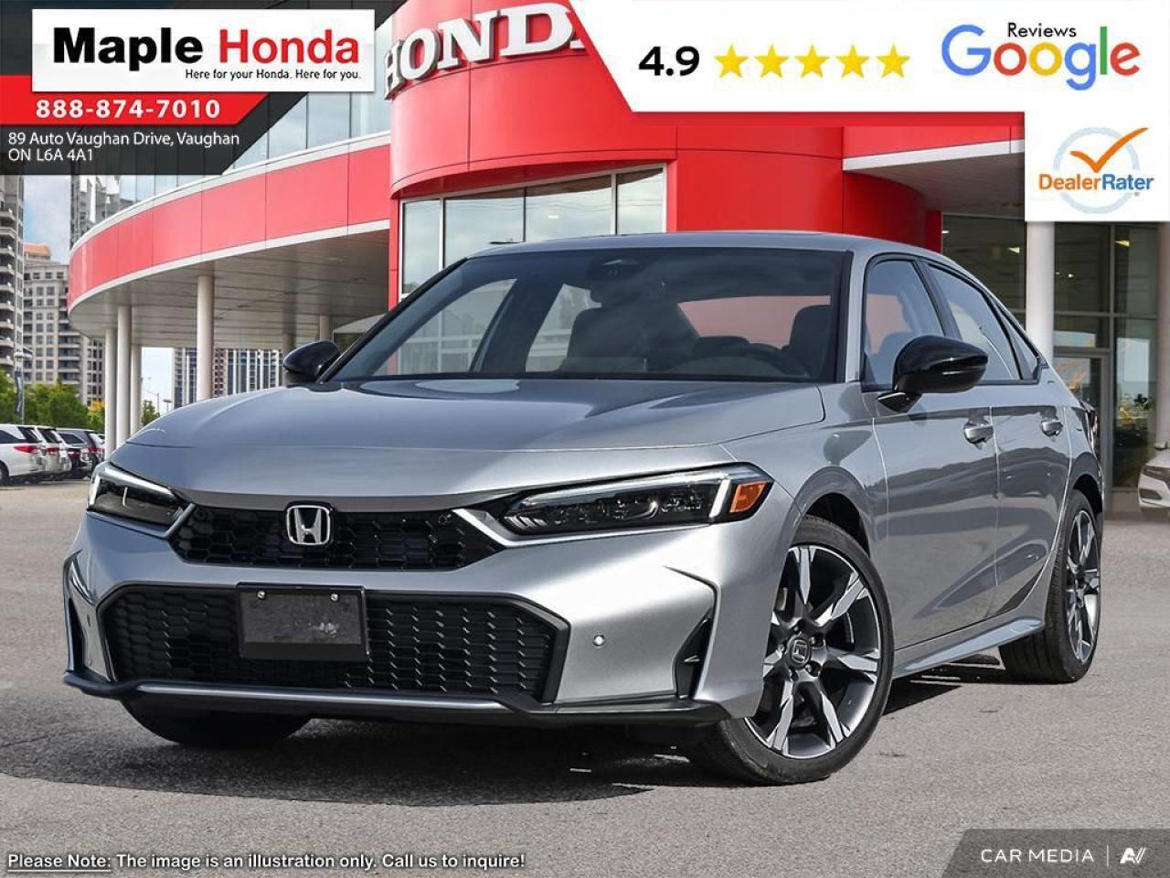 New 2025 Honda Civic Hybrid 4DR ECVT SPORT TOURI for sale in Vaughan, ON