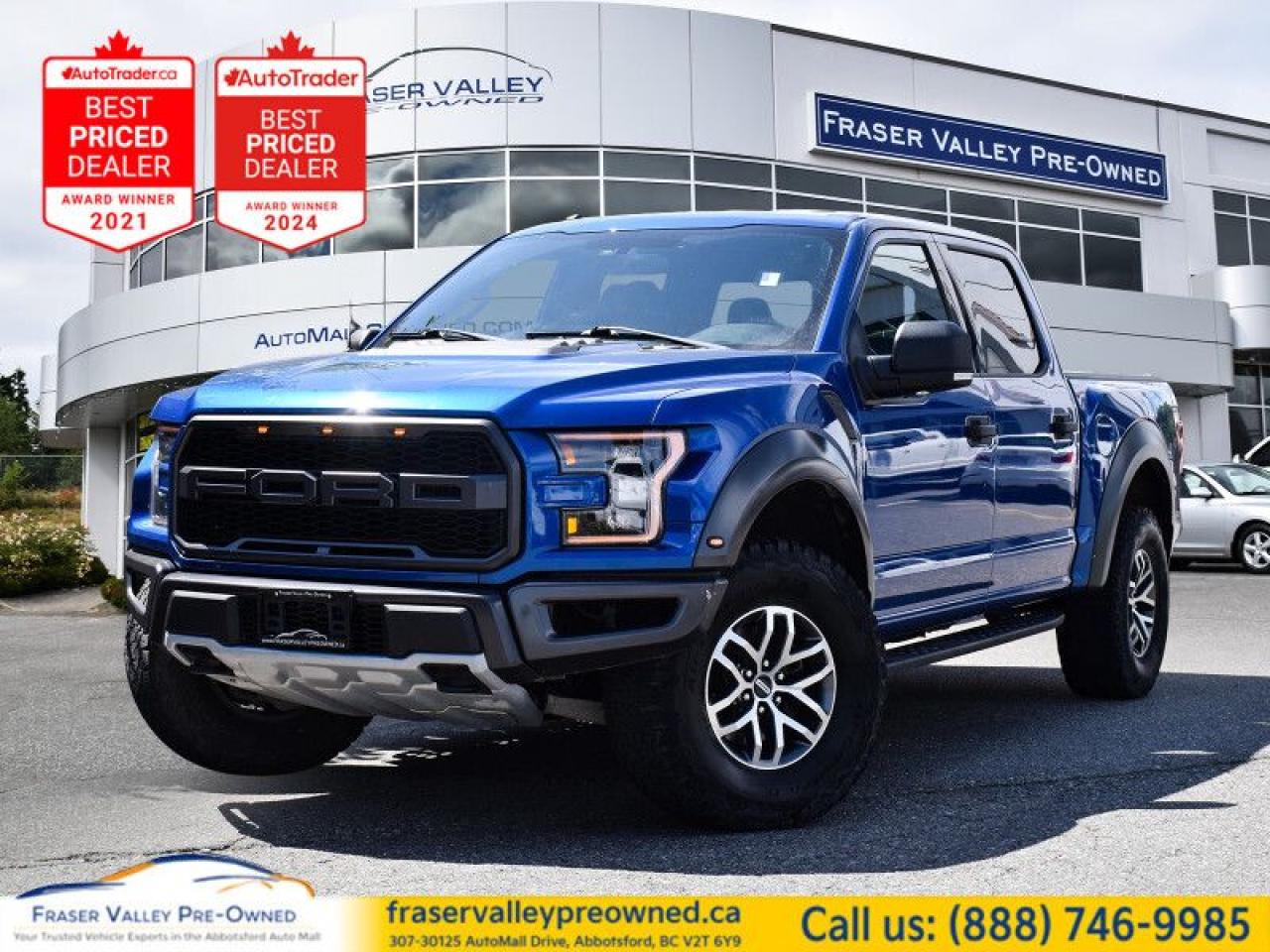 Used 2017 Ford F-150 Raptor  - Leather Seats -  Bluetooth - $306.16 /Wk for sale in Abbotsford, BC