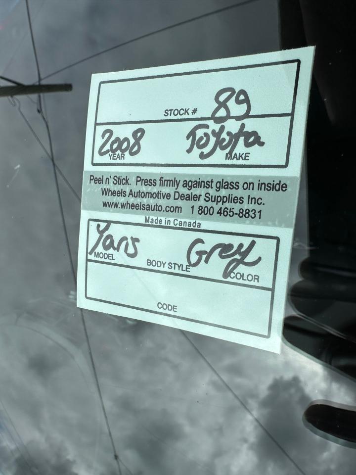 2008 Toyota Yaris RS, HATCHBACK, AUTO, ONLY 136KMS, RELIABLE, CERT - Photo #16