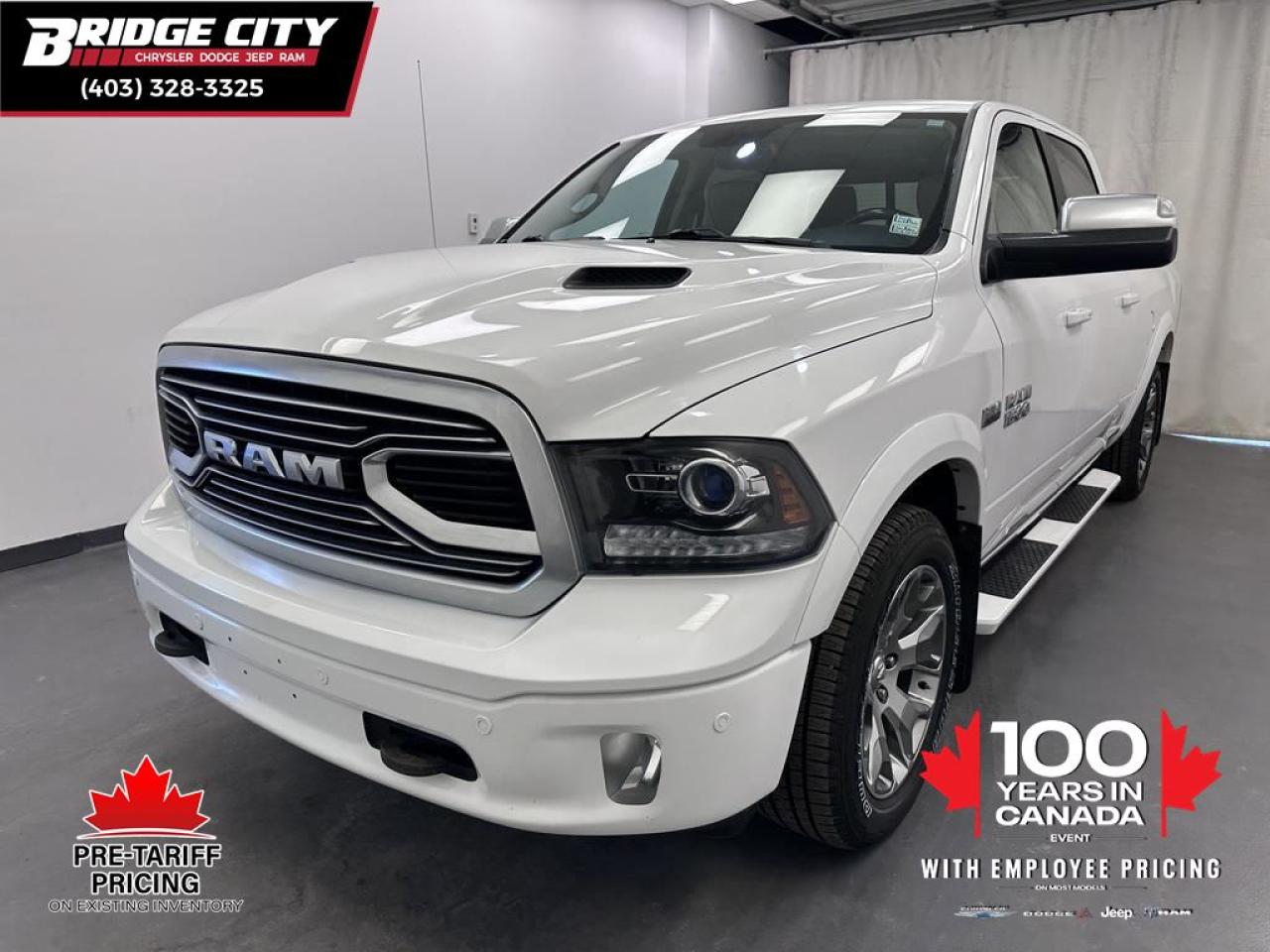 Used 2018 RAM 1500 Longhorn 5.7L Hemi - Tungsten Edition - Side Steps - Hard tonneau Cover - 3.92 Rear Towing for sale in Lethbridge, AB