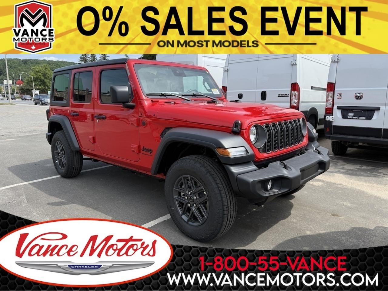 New 2025 Jeep Wrangler Sport S 4x4 for sale in Bancroft, ON