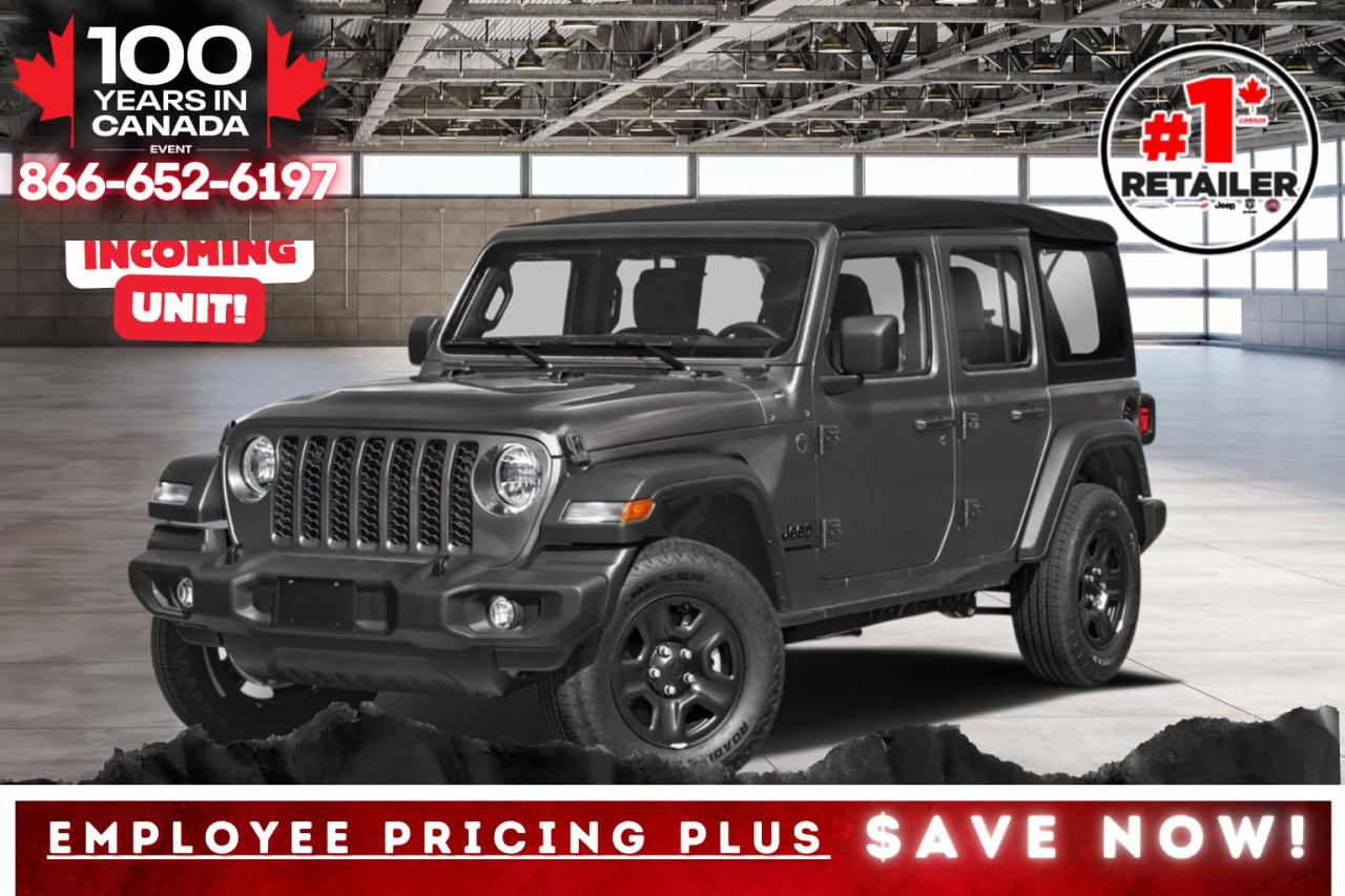 New 2025 Jeep Wrangler SAHARA 4DR | Leather | Hardtop | Tech Pkg | Steps for sale in Mississauga, ON