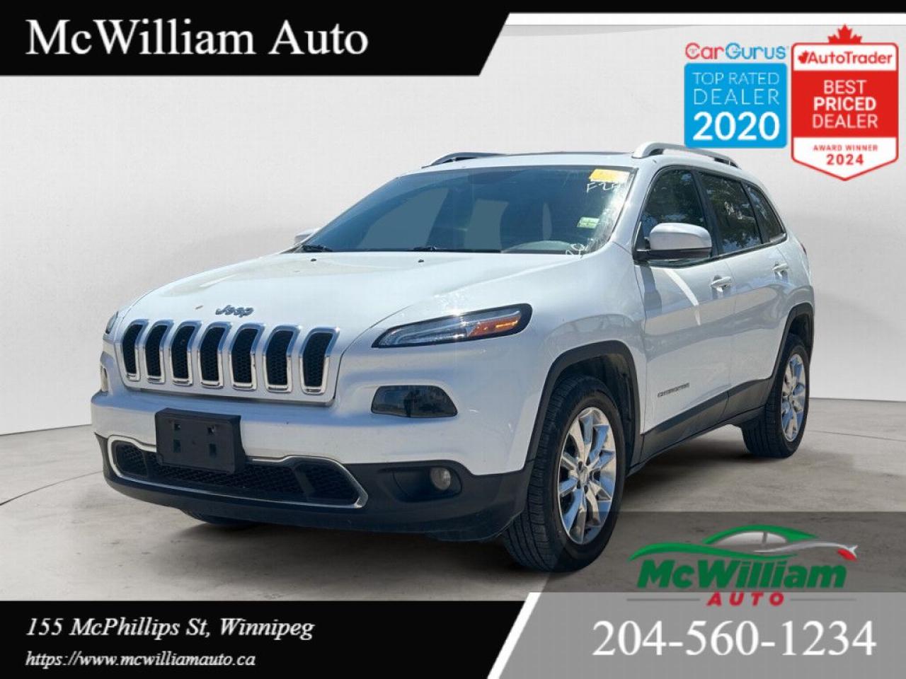 Used 2016 Jeep Cherokee Limited |HTD SEATS|RMT START| BCK UP CAM| for sale in Winnipeg, MB