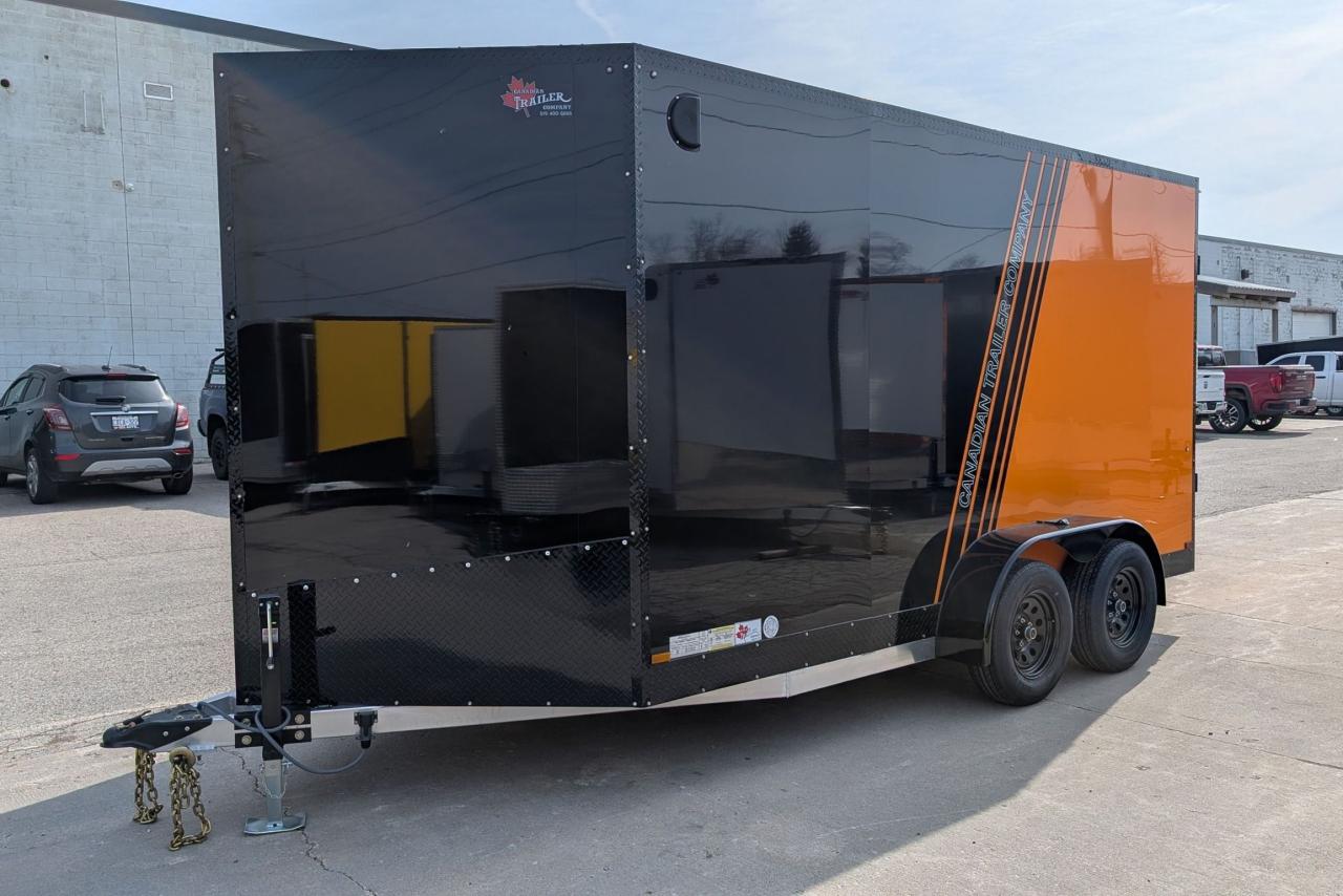 2025 Canadian Trailer Company 7x14 V Nose Cargo Trailer Aluminum Tandem Axle