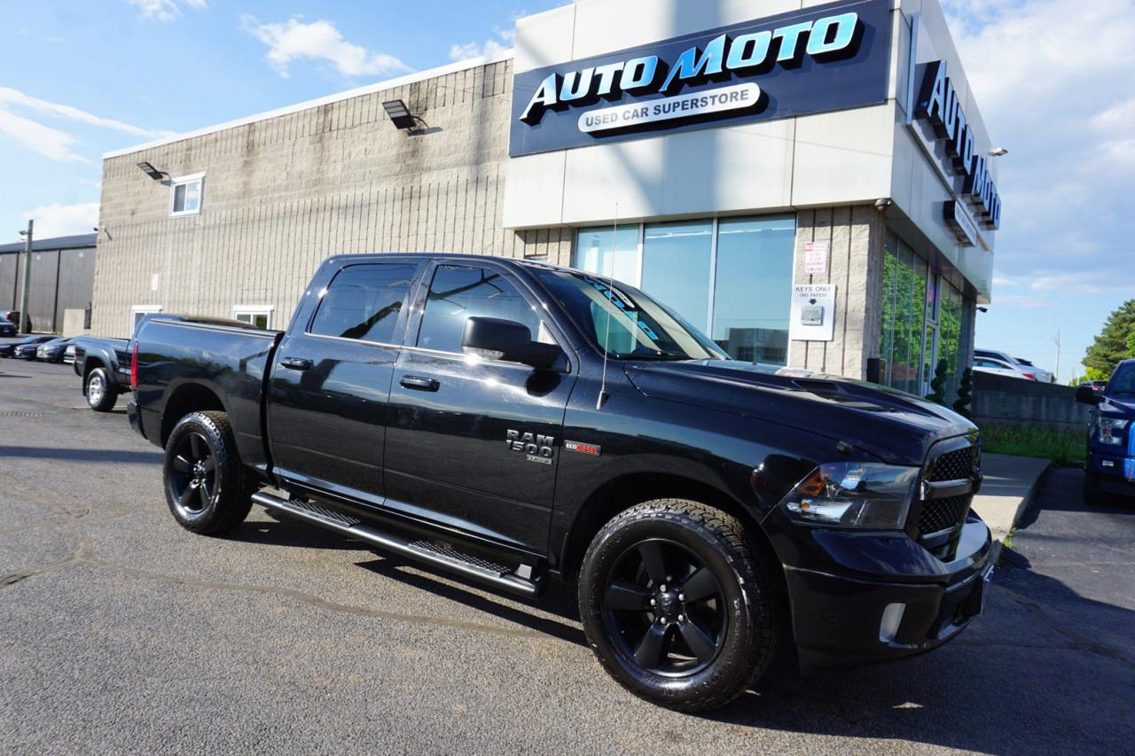 Used 2019 RAM 1500 V6 DIESEL SLT-NIGHT CREW 4WD CERTIFIED *FREE ACCIDENT* CAMERA BLUETOOTH RUNNING BOARDS CRUISE ALLOYS for sale in Burlington, ON