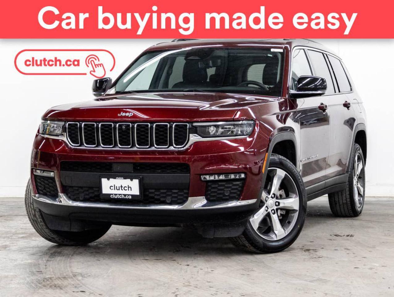 Used 2022 Jeep Grand Cherokee L Limited 4x4 w/ Apple CarPlay & Android Auto, Panoramic Moonroof, Nav for sale in Toronto, ON