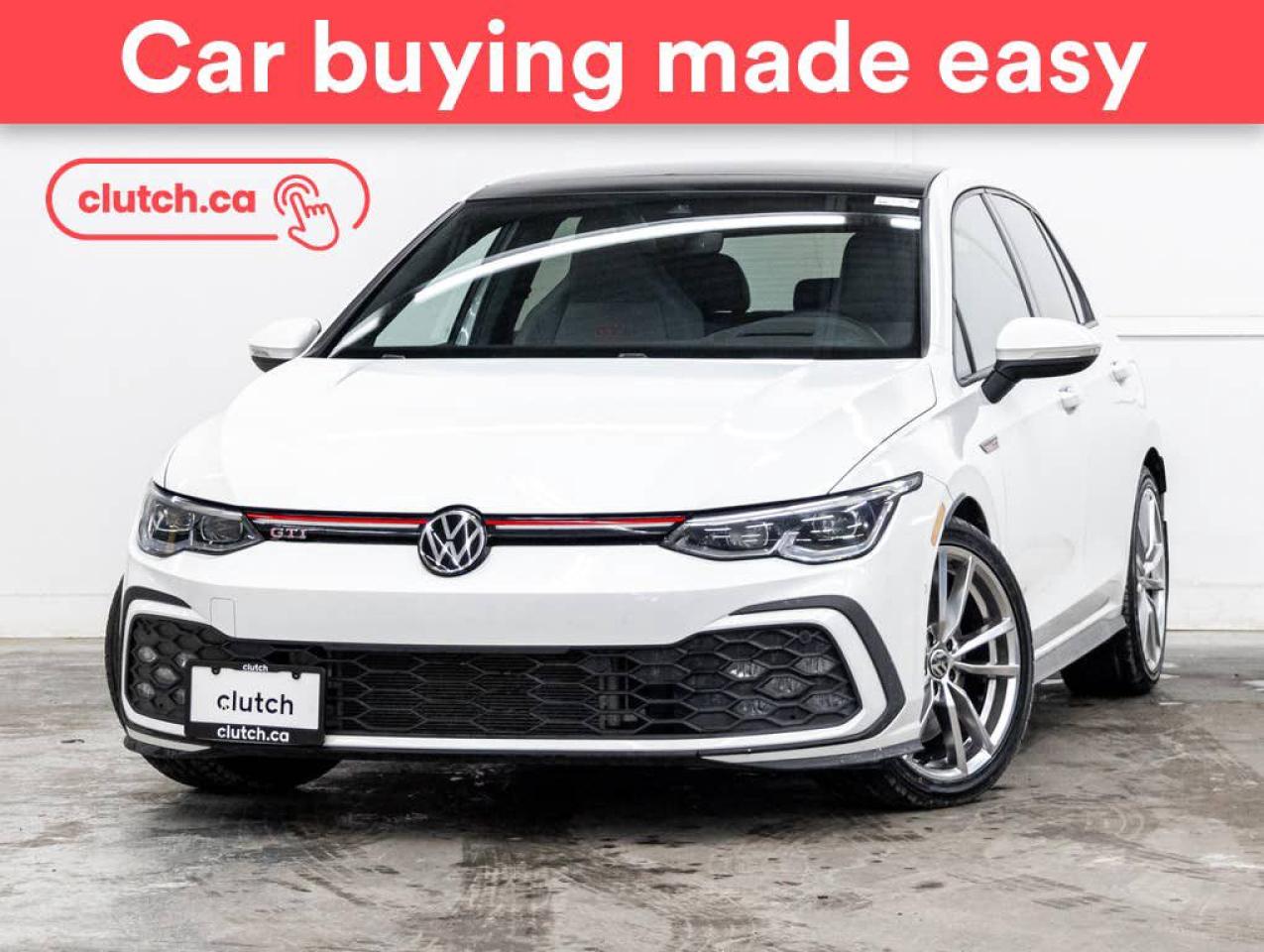 Used 2023 Volkswagen Golf GTI Performance w/ Apple CarPlay & Android Auto, Power Moonroof, Nav for sale in Toronto, ON