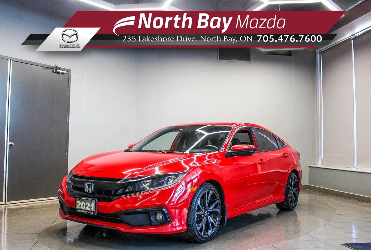 Used 2021 Honda Civic Sport HEATED SEATS - CLOTH UPHOLSTERY -  CLEAN CARFAX! for sale in North Bay, ON