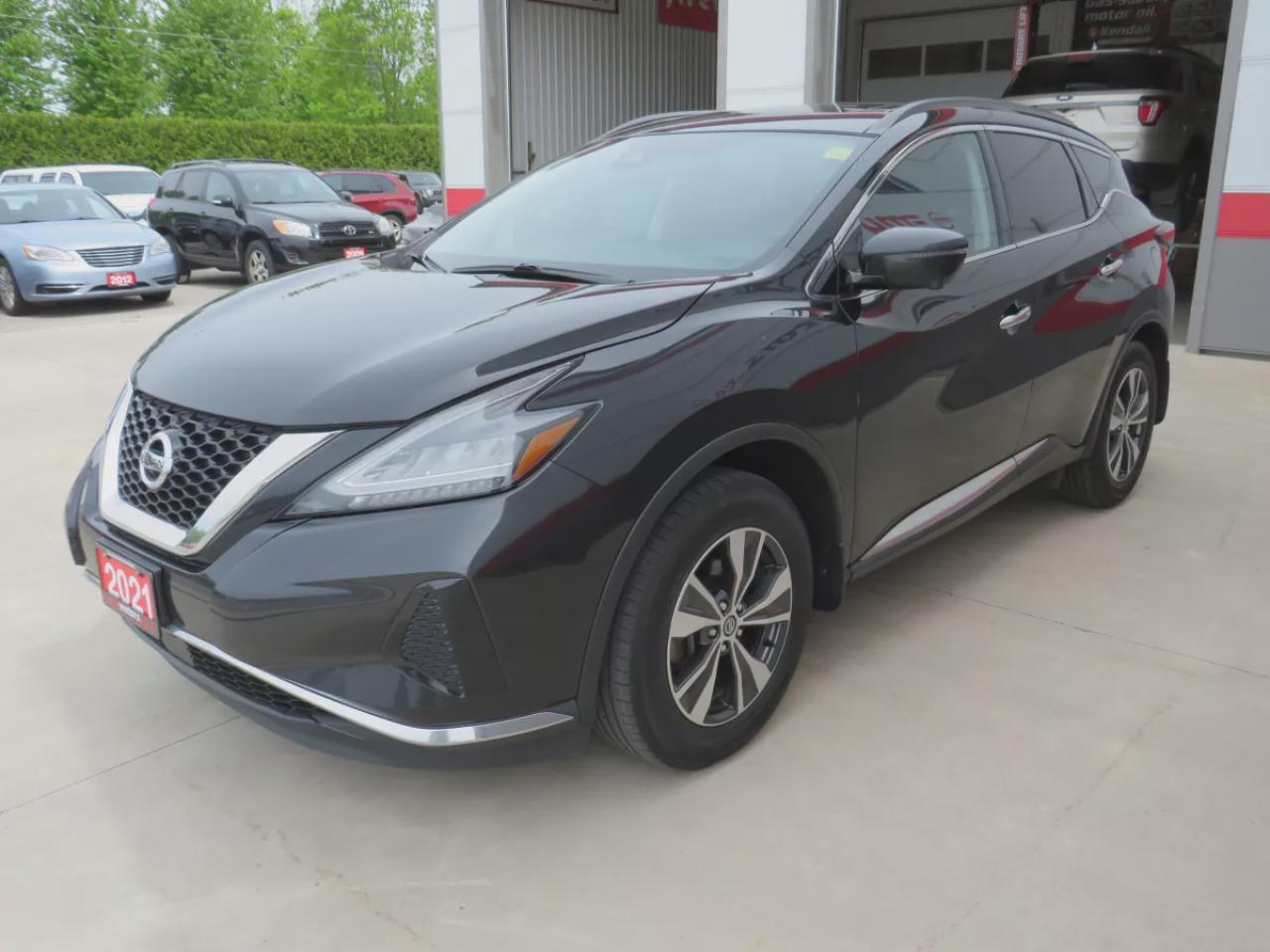2021 Nissan Murano SV (**ONE OWNER!!**CLEAN TITLE/NO ACCIDENTS!!**SAFETY/CERTIFIED**ALLOY RIMS**REMOTE START**NAVIGATION**360 DEGREE REVERSE CAMERA**PANORAMIC SUNROOF**DUAL CLIMATE CONTROL**POWER TAILGATE**HEATED SEATS/STEERING WHEEL**PUSH BUTTON START**DIGITAL TOUCHSCREEN* Photo